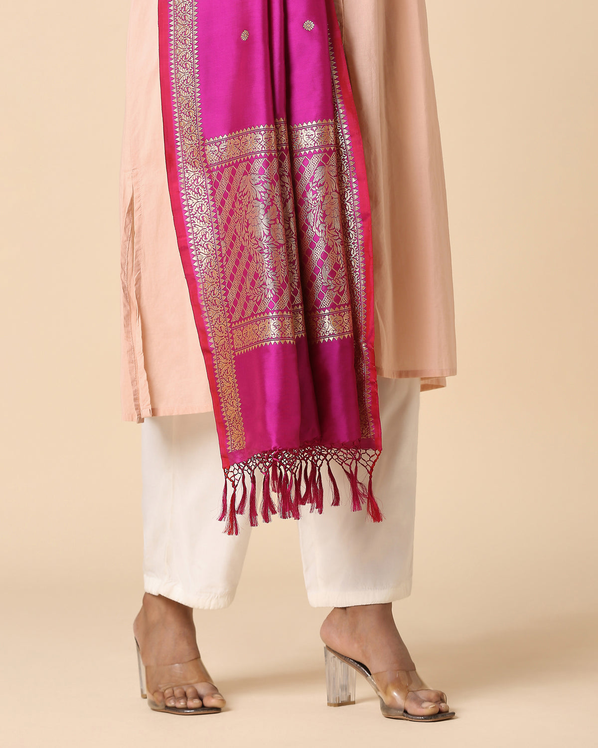 Mrinalini Banarasi Kadwa Cotton Dupatta