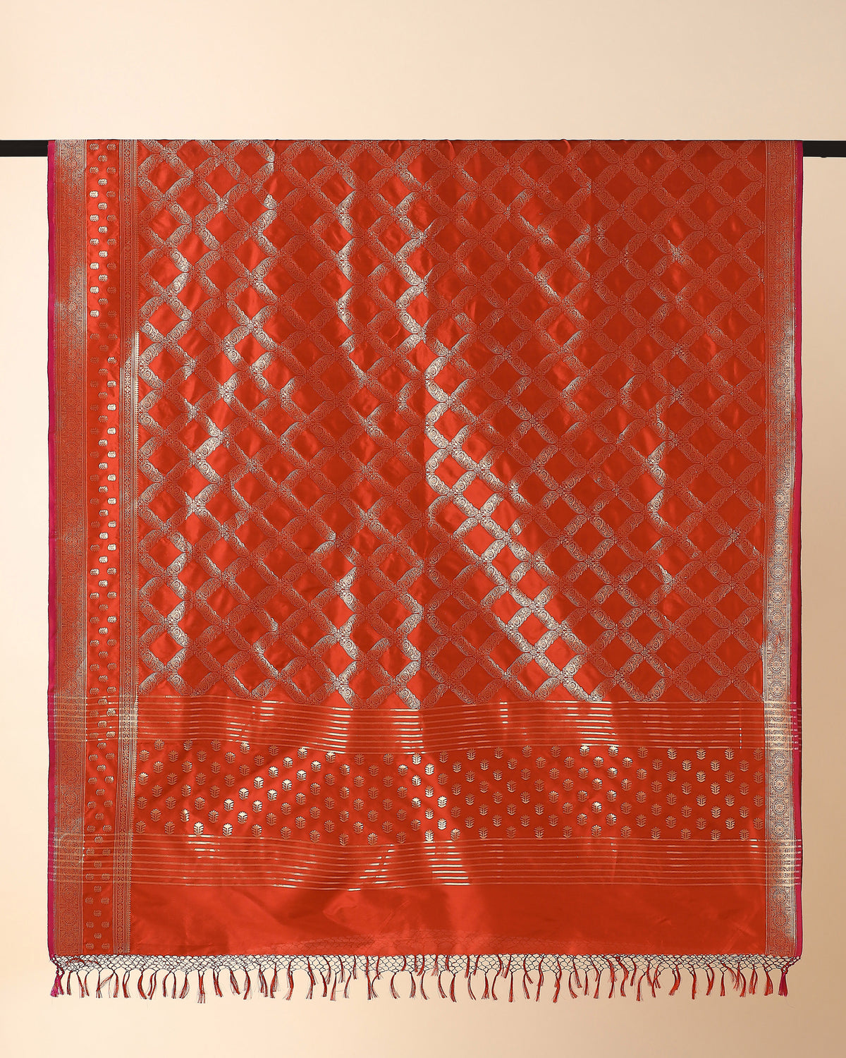 Hilda Banarasi Cutwork Silk Dupatta