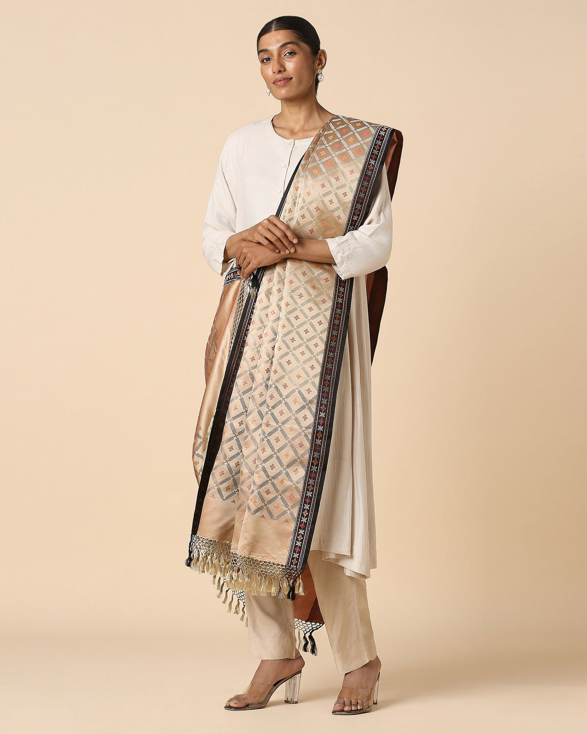 Ambuja Banarasi Tanchoi Silk Dupatta