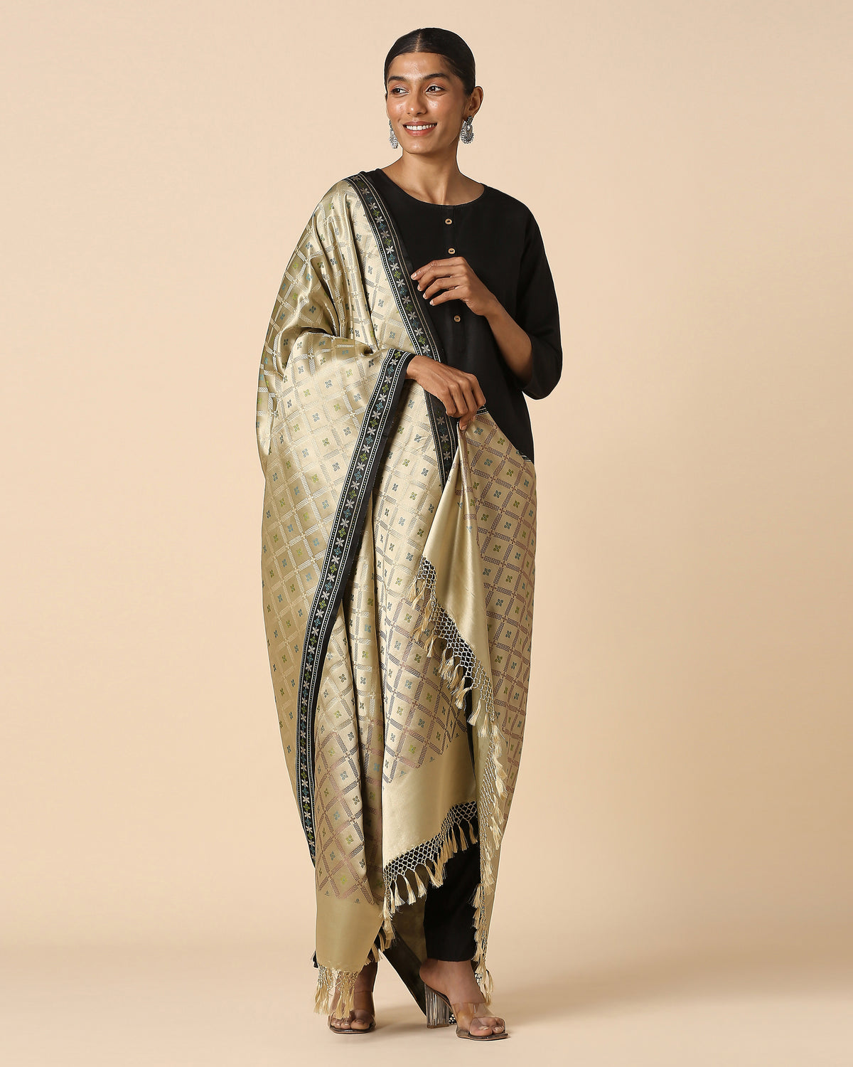 Ambuja Banarasi Tanchoi Silk Dupatta