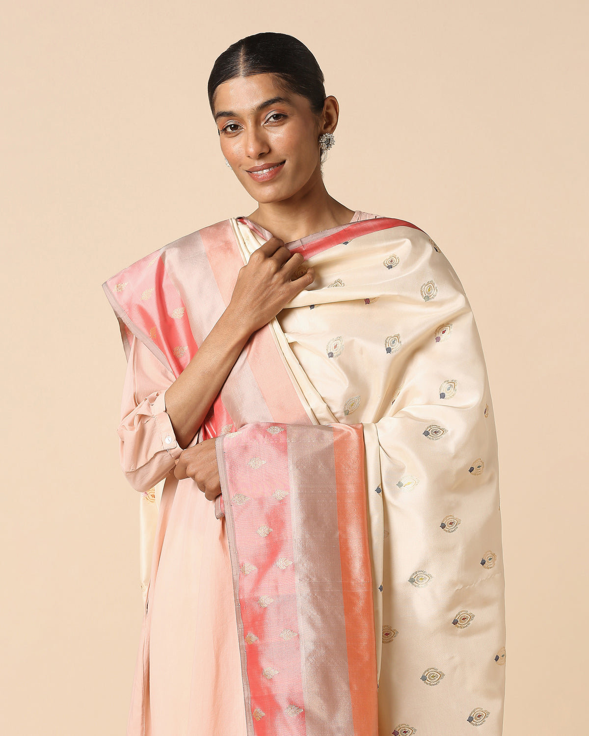 Malee Banarasi Kadwa Silk Dupatta