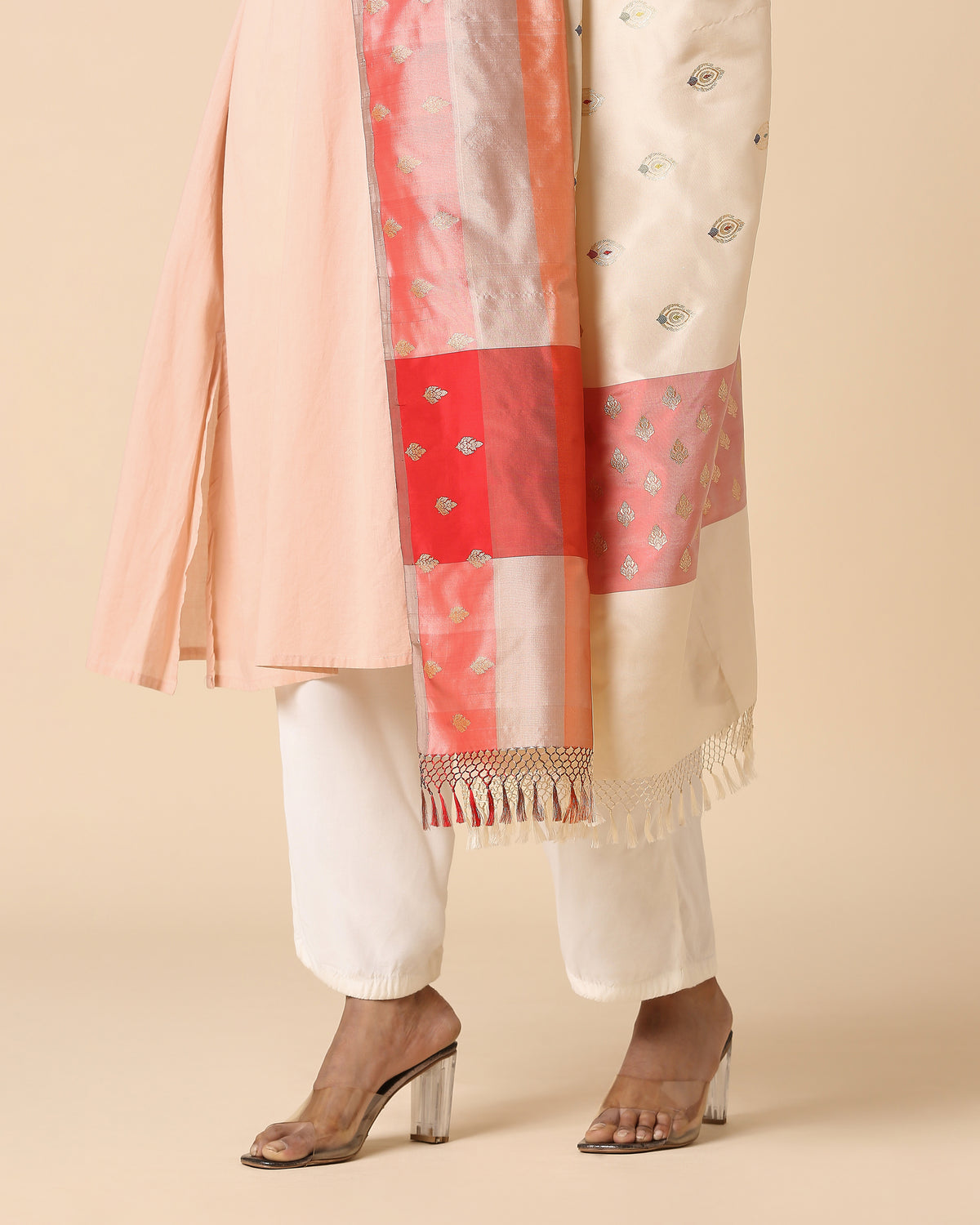 Malee Banarasi Kadwa Silk Dupatta
