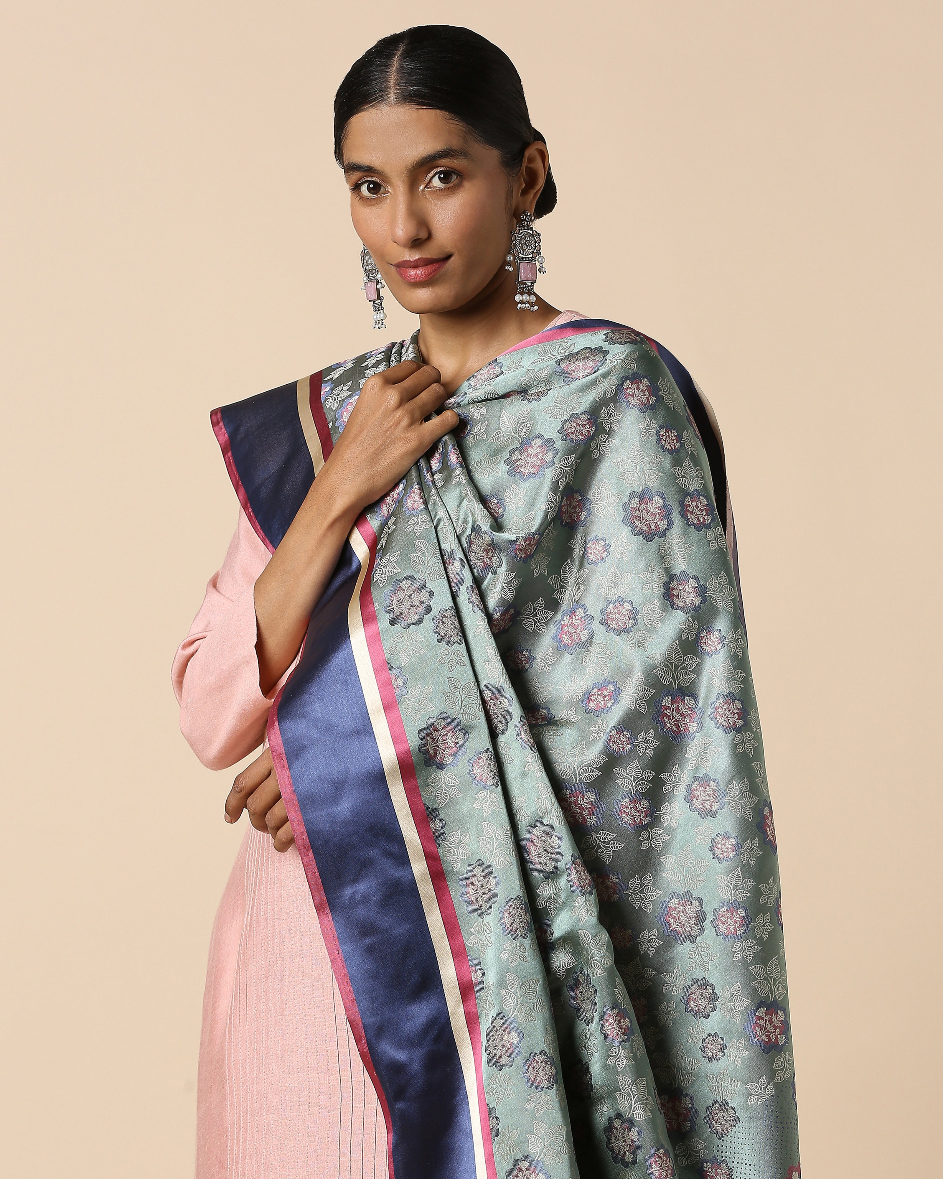 Seola Banarasi Tanchoi Silk Dupatta