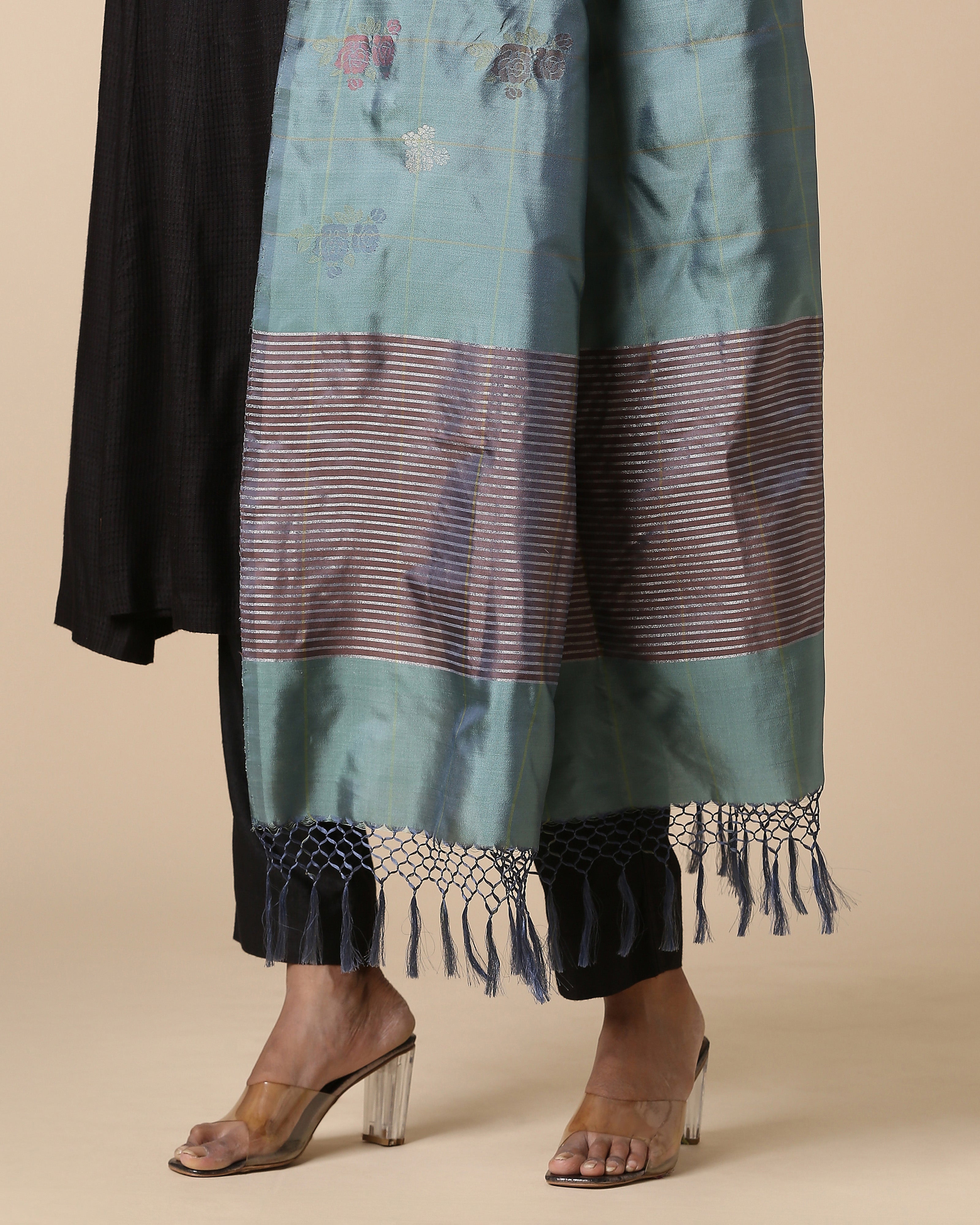 Pusha Banarasi Jamdani Silk Dupatta