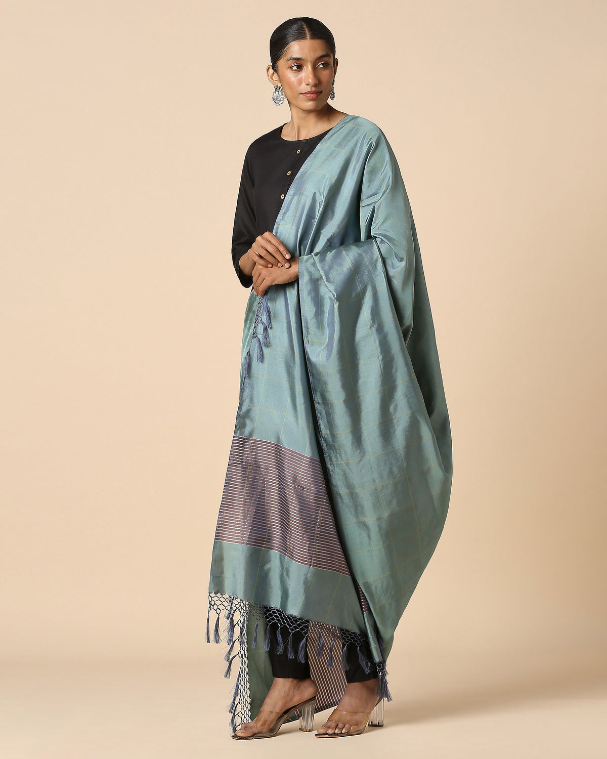 Pusha Banarasi Jamdani Silk Dupatta