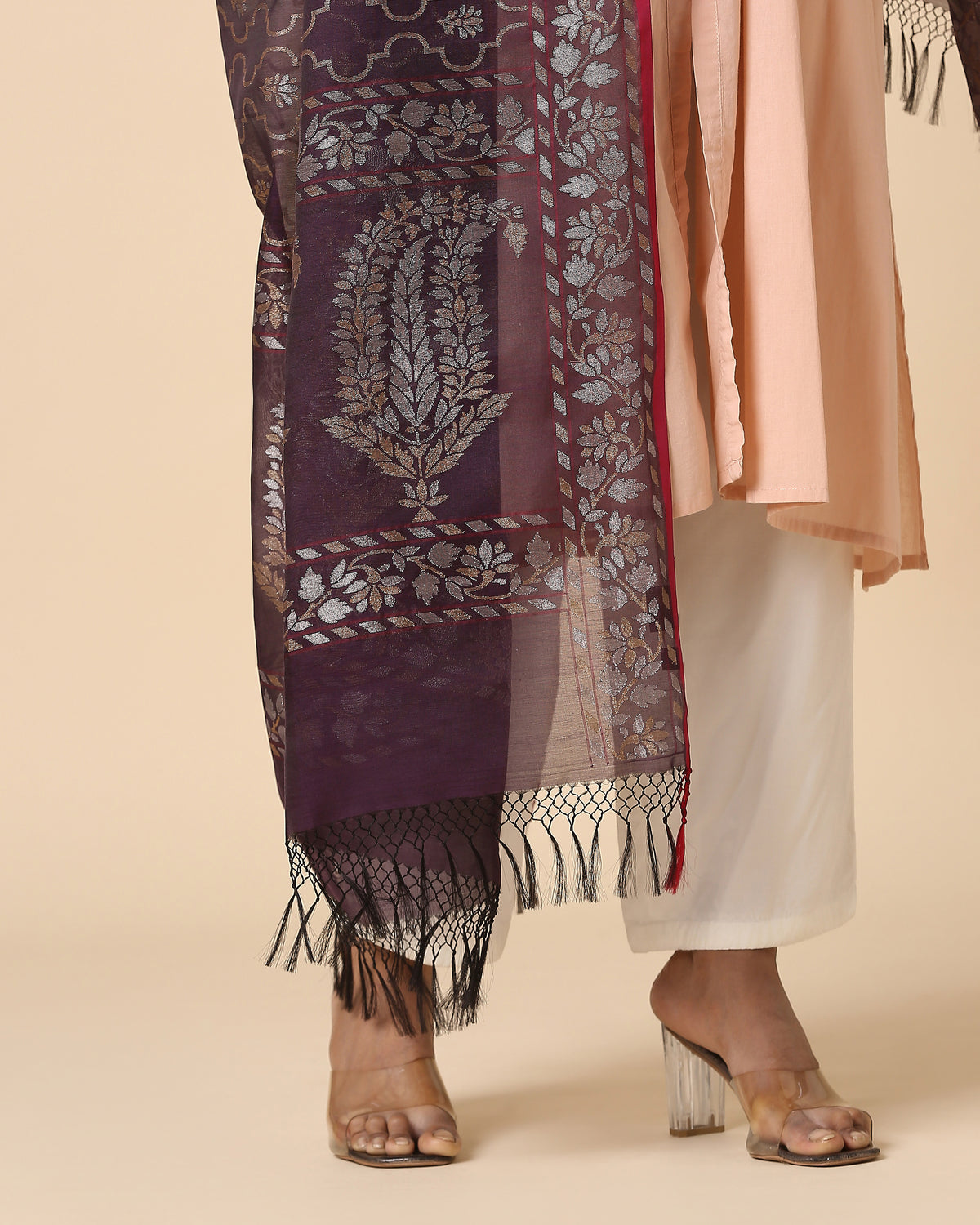 Afsa Banarasi Jamdani Silk Cotton Dupatta