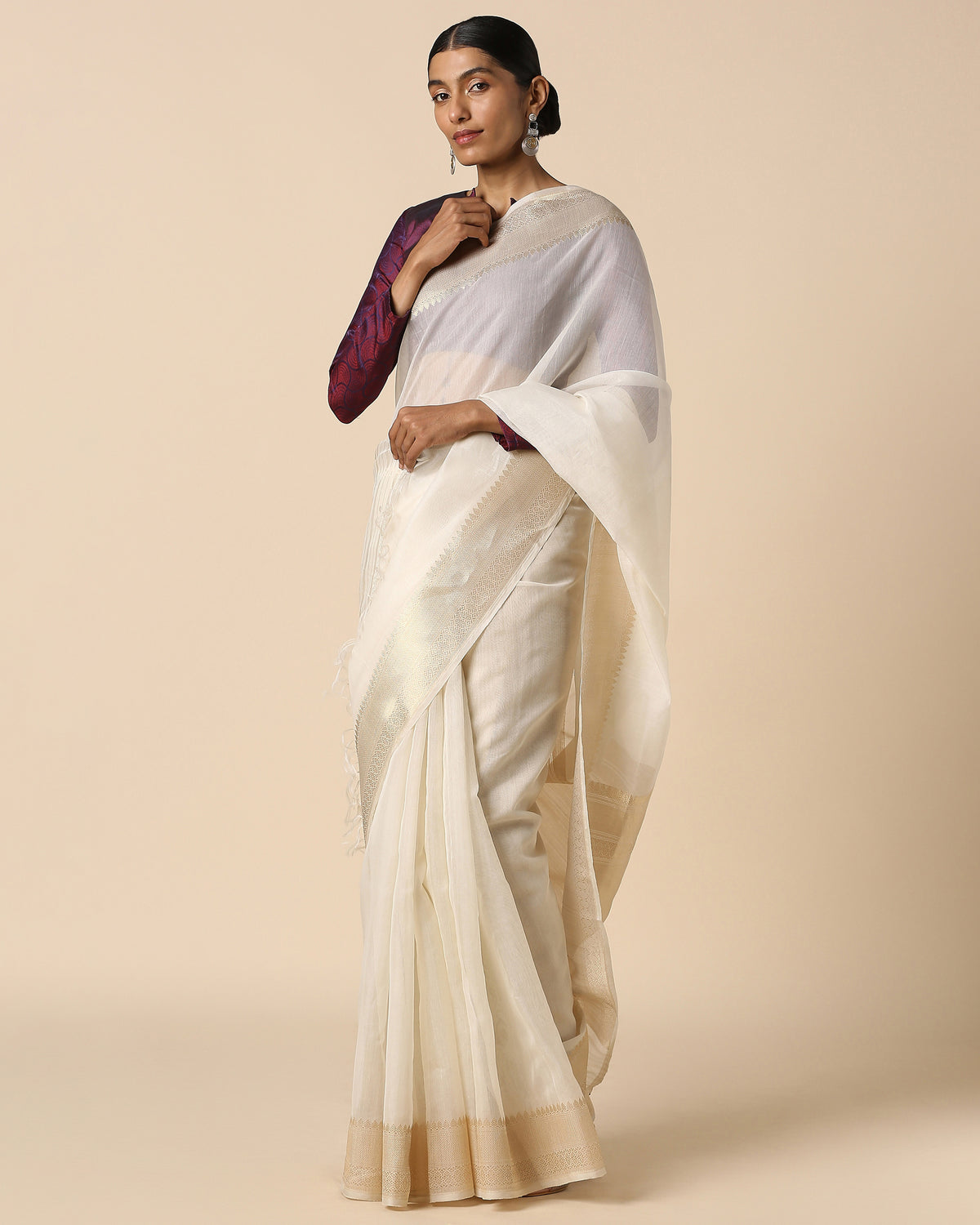 Alayna Banarasi Kadwa Silk Cotton Saree