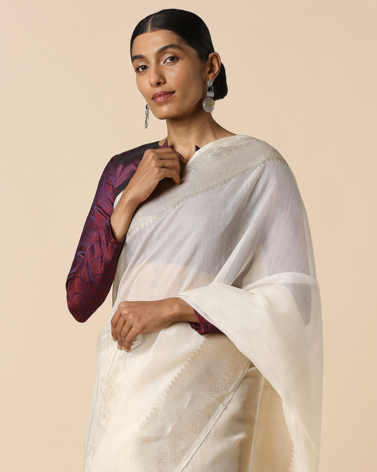 Alayna Banarasi Kadwa Silk Cotton Saree
