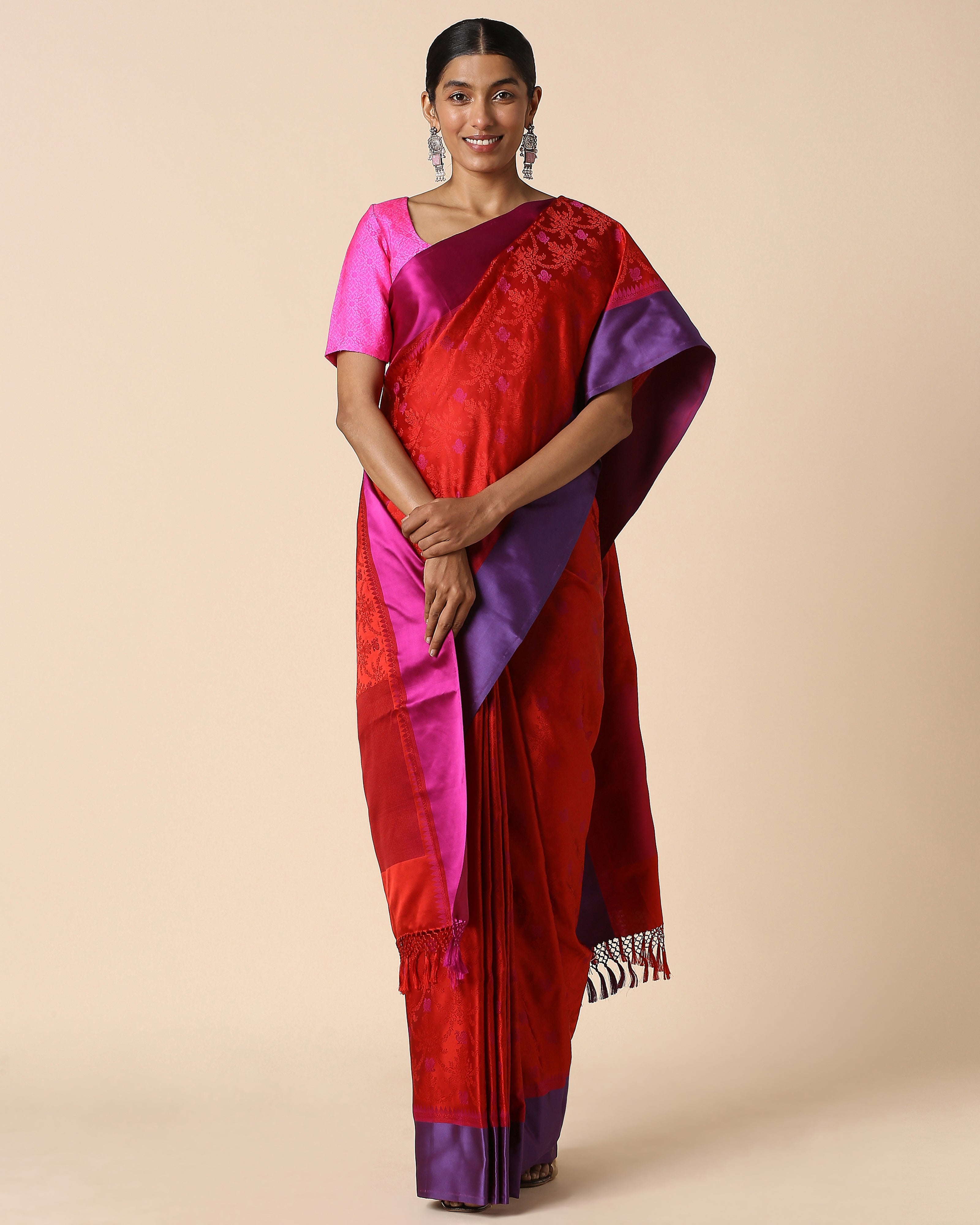 Ishika Banarasi Tanchoi Silk Saree