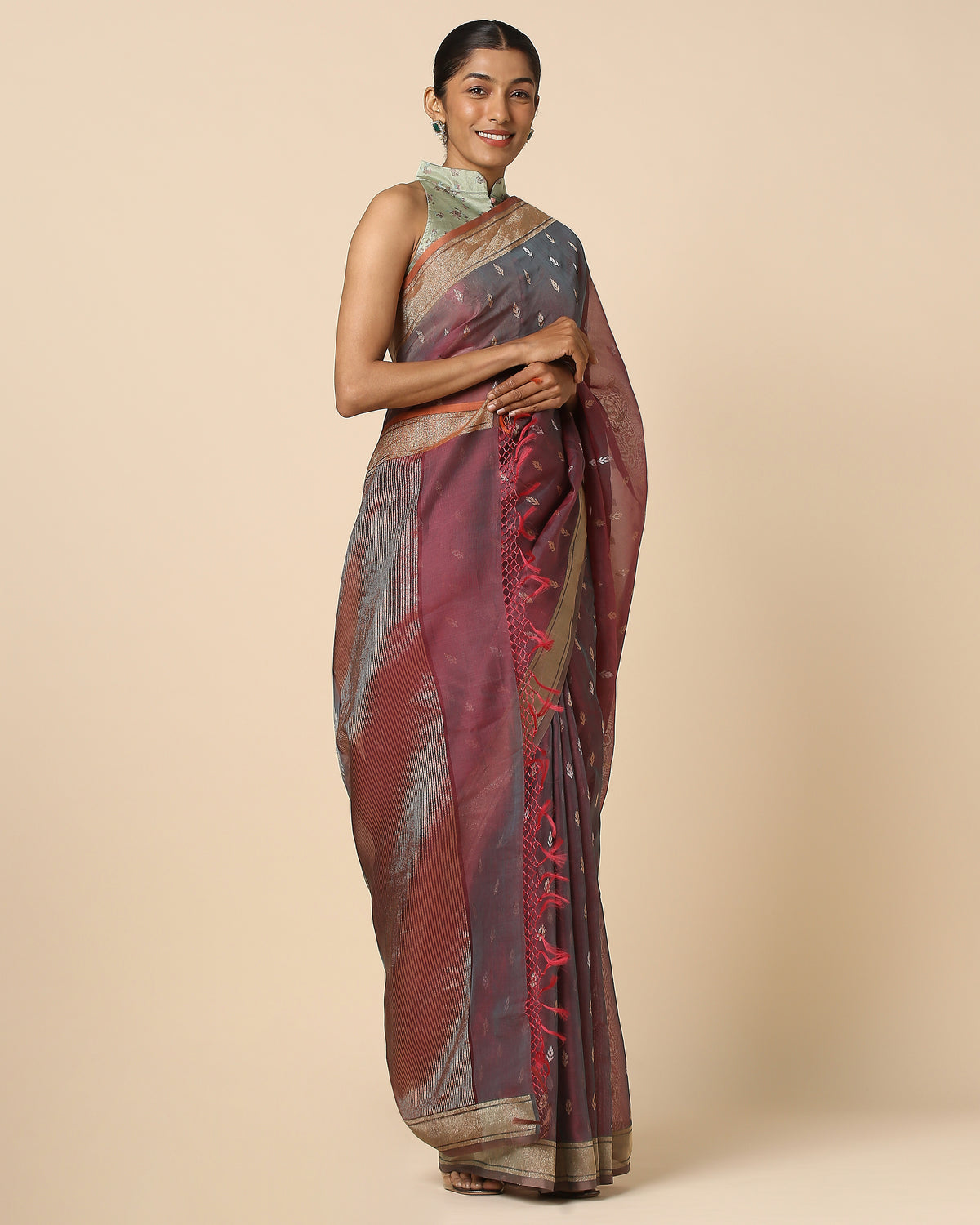 Mehak Banarasi Jamdani Silk Cotton Saree