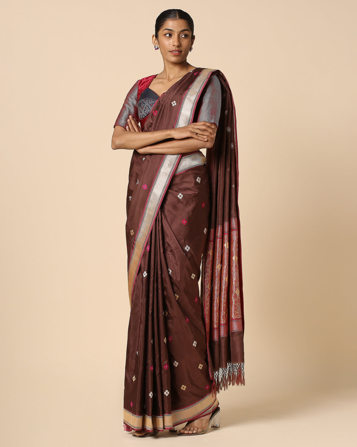 Anikha Banarasi Kadwa Silk Saree