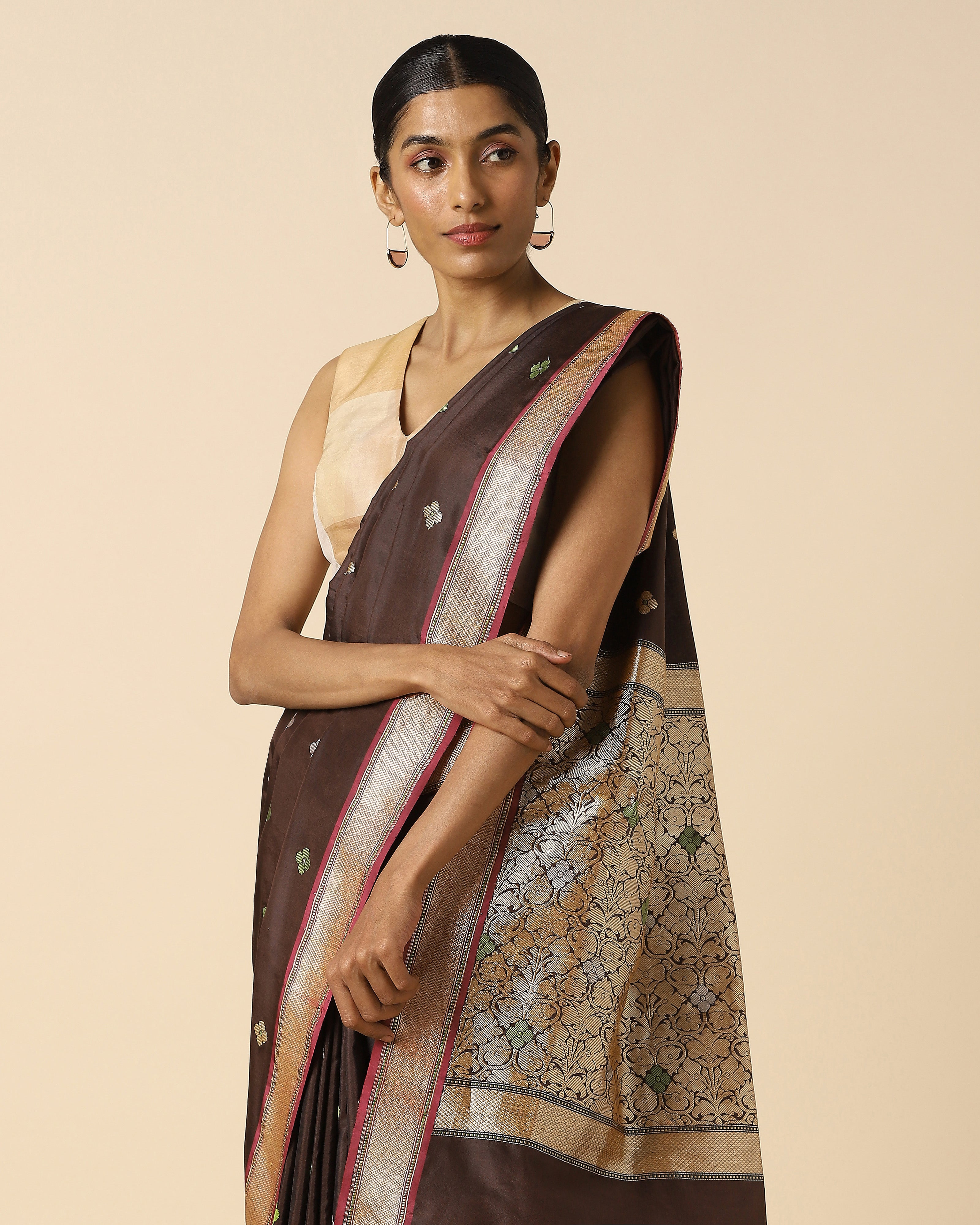 Anikha Banarasi Kadwa Silk Saree