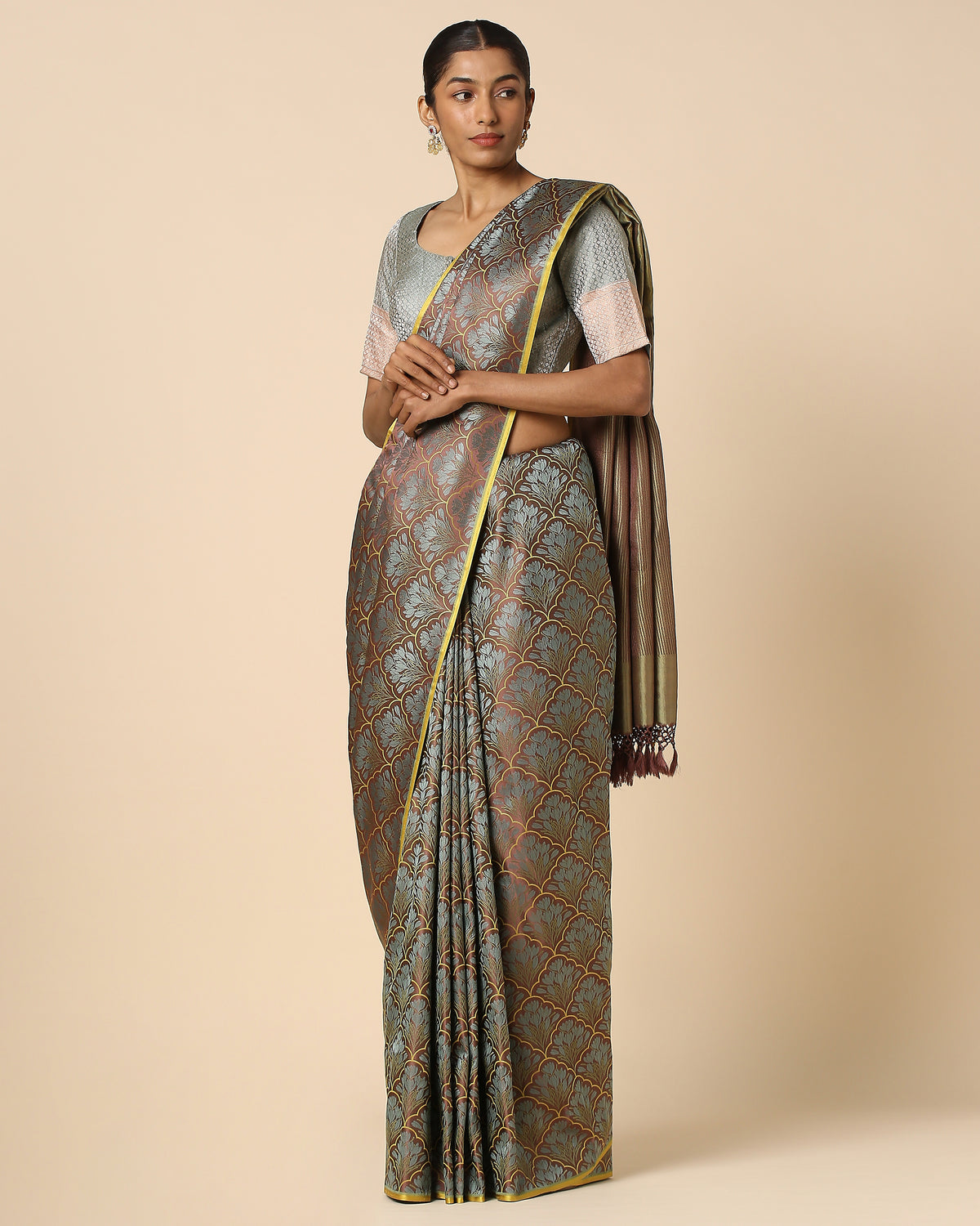 Siya Banarasi Tanchoi Silk Saree