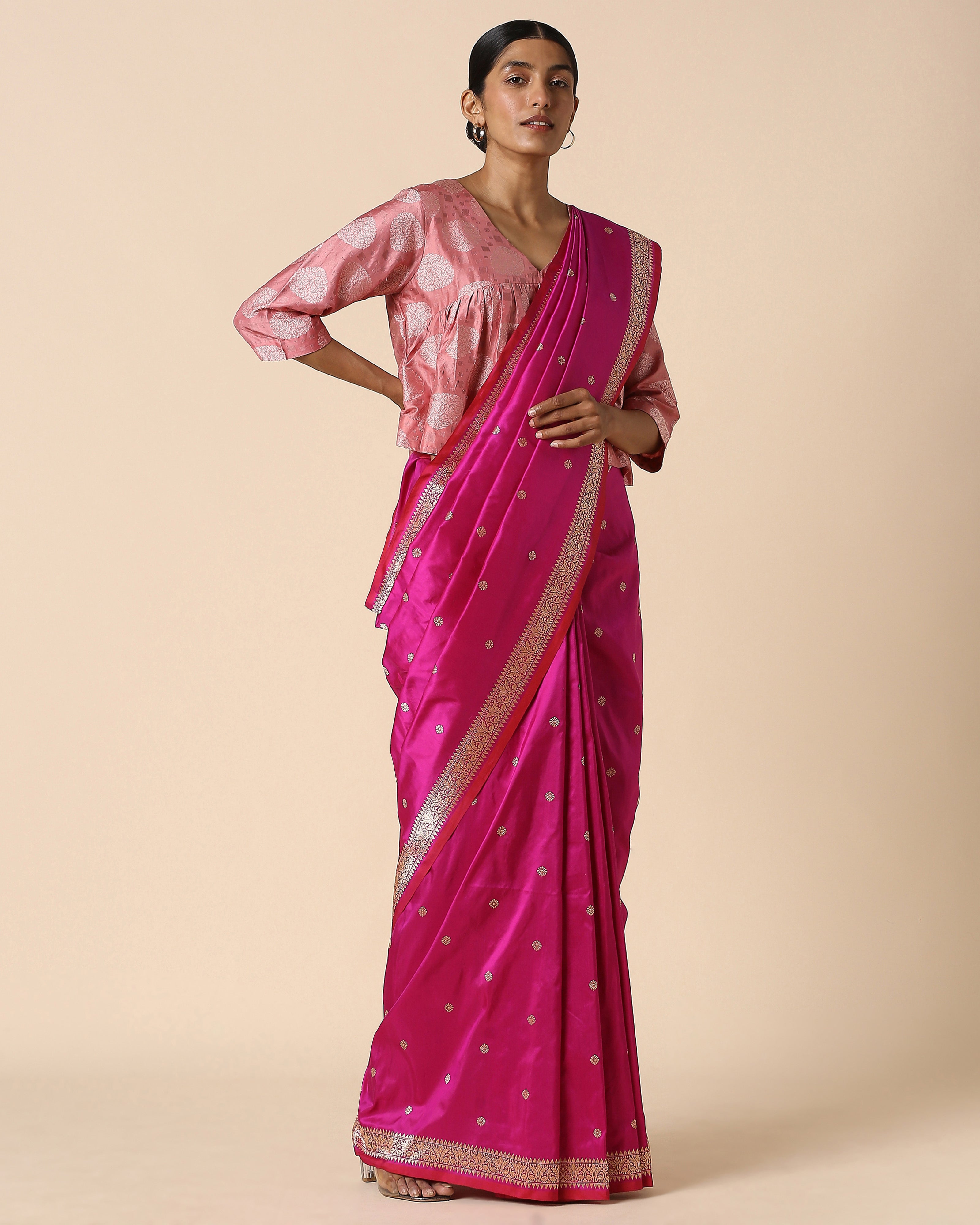 Mrinalini Banarasi Kadwa Cotton Saree