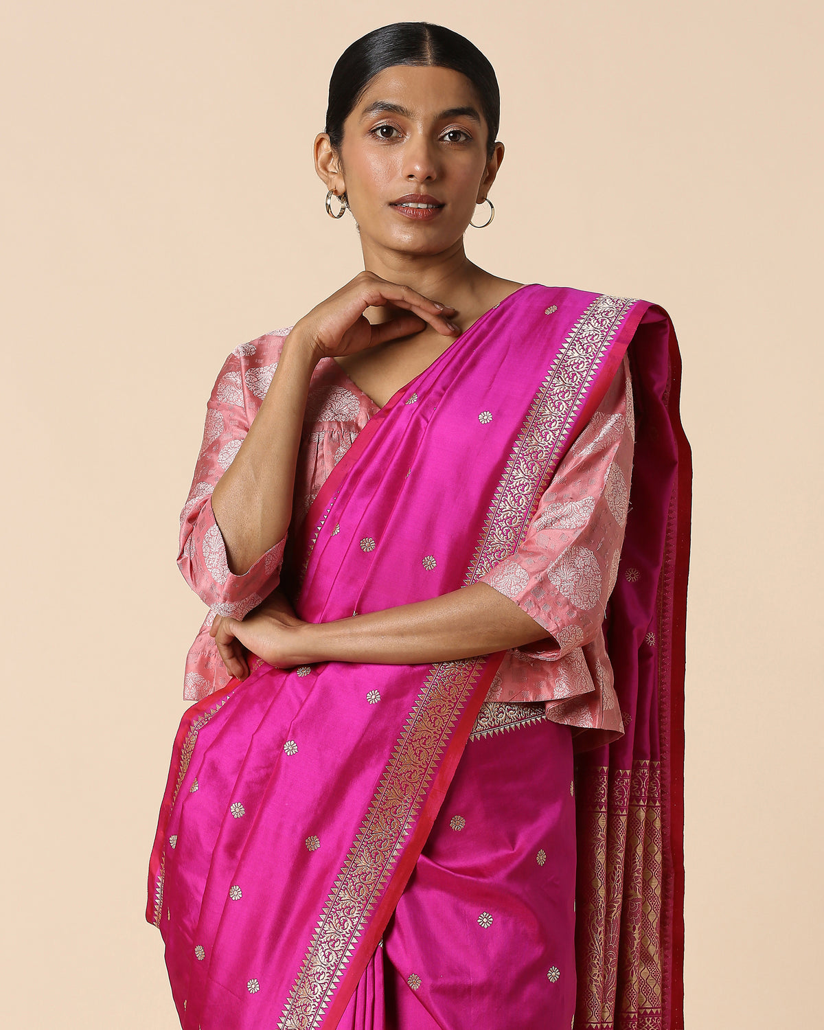 Mrinalini Banarasi Kadwa Cotton Saree