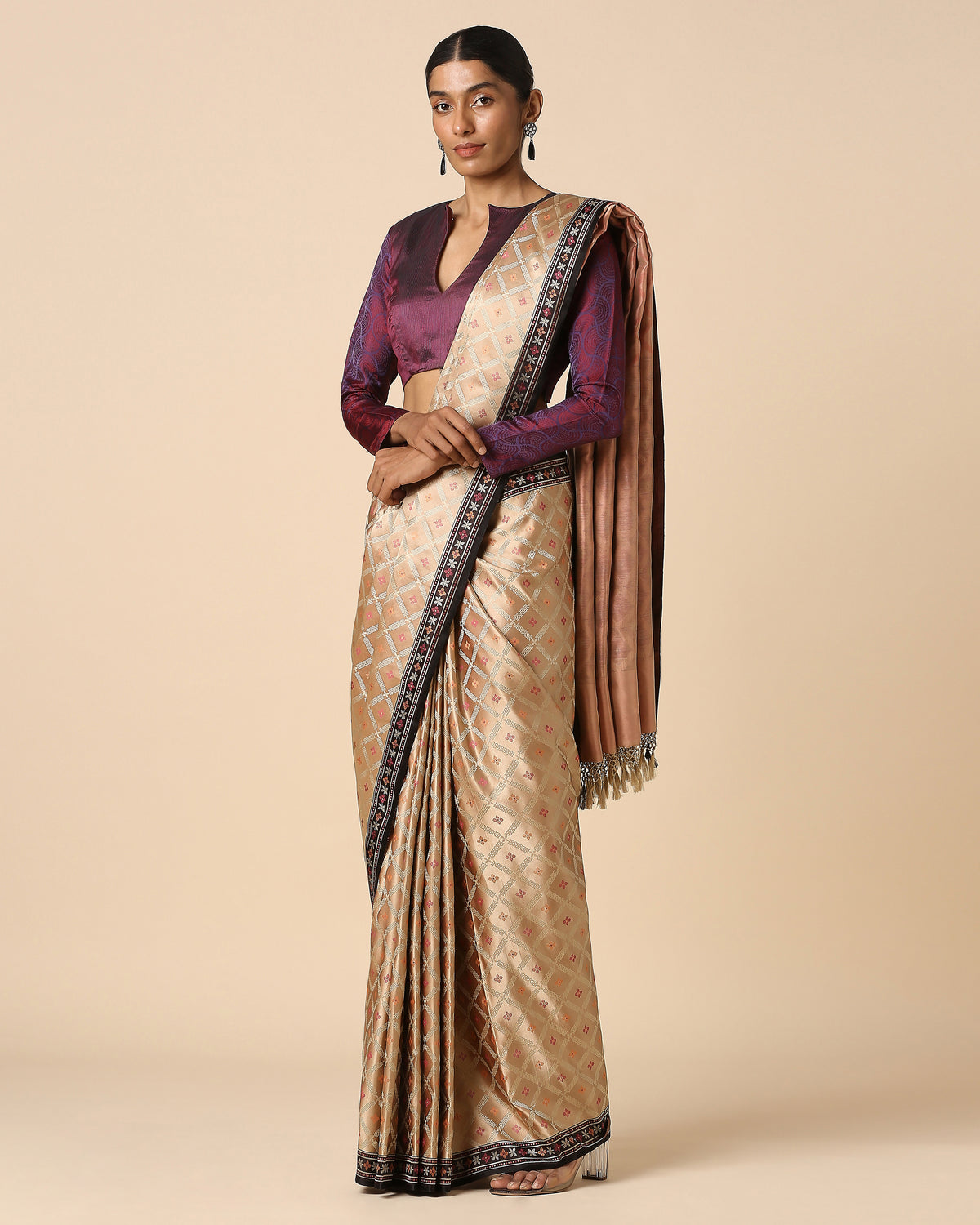 Ambuja Banarasi Tanchoi Silk Saree
