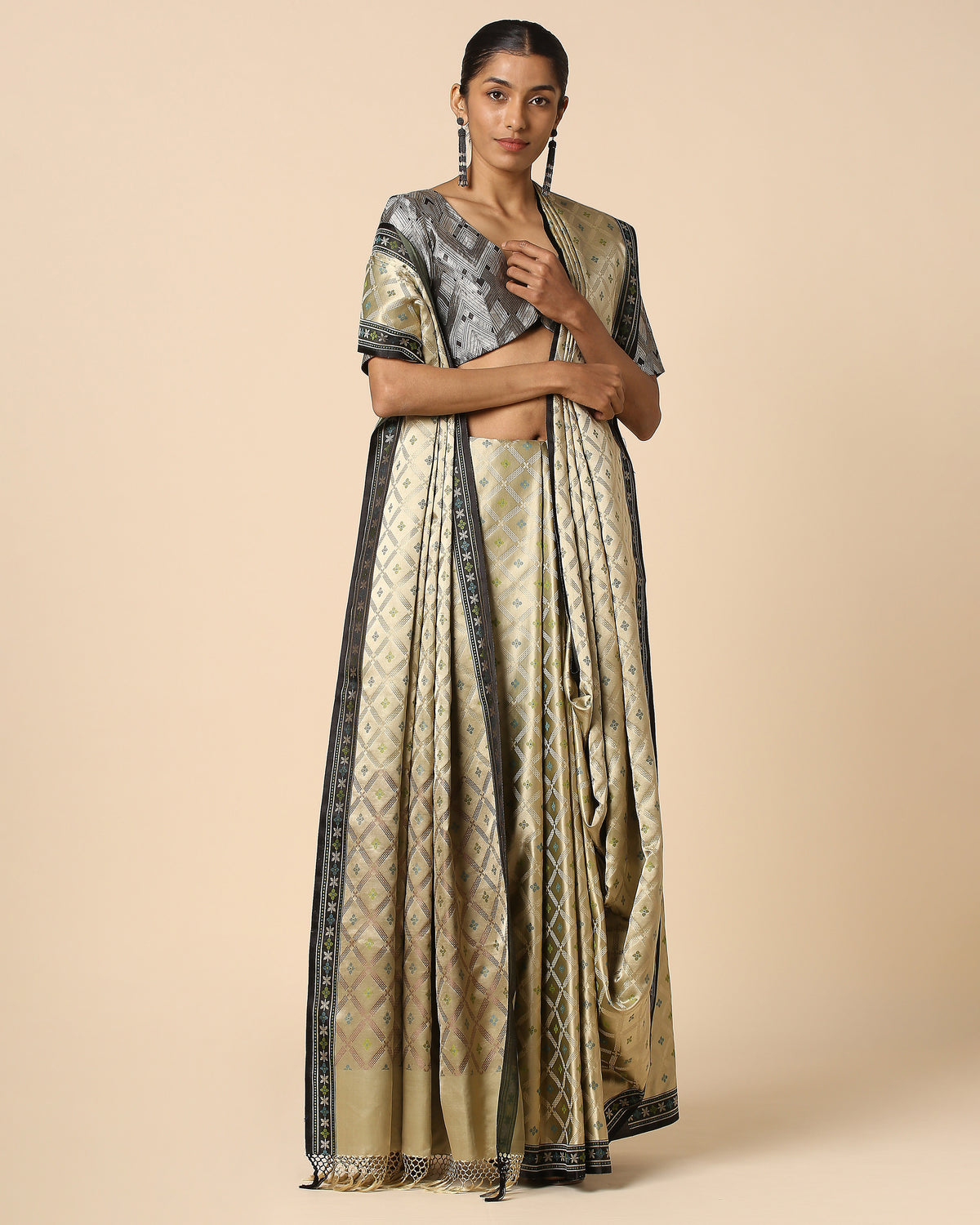 Ambuja Banarasi Tanchoi Silk Saree