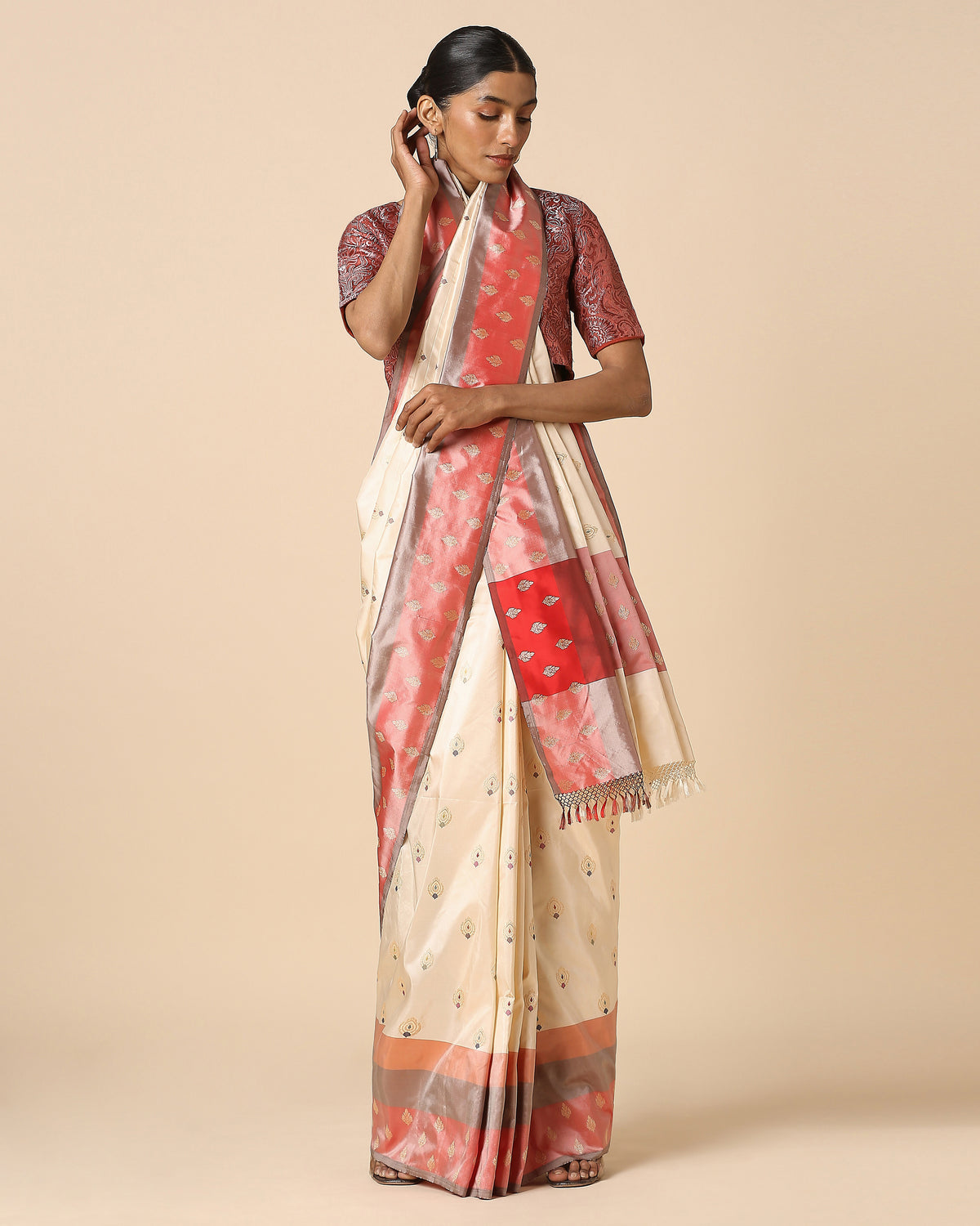 Malee Banarasi Kadwa Silk Saree