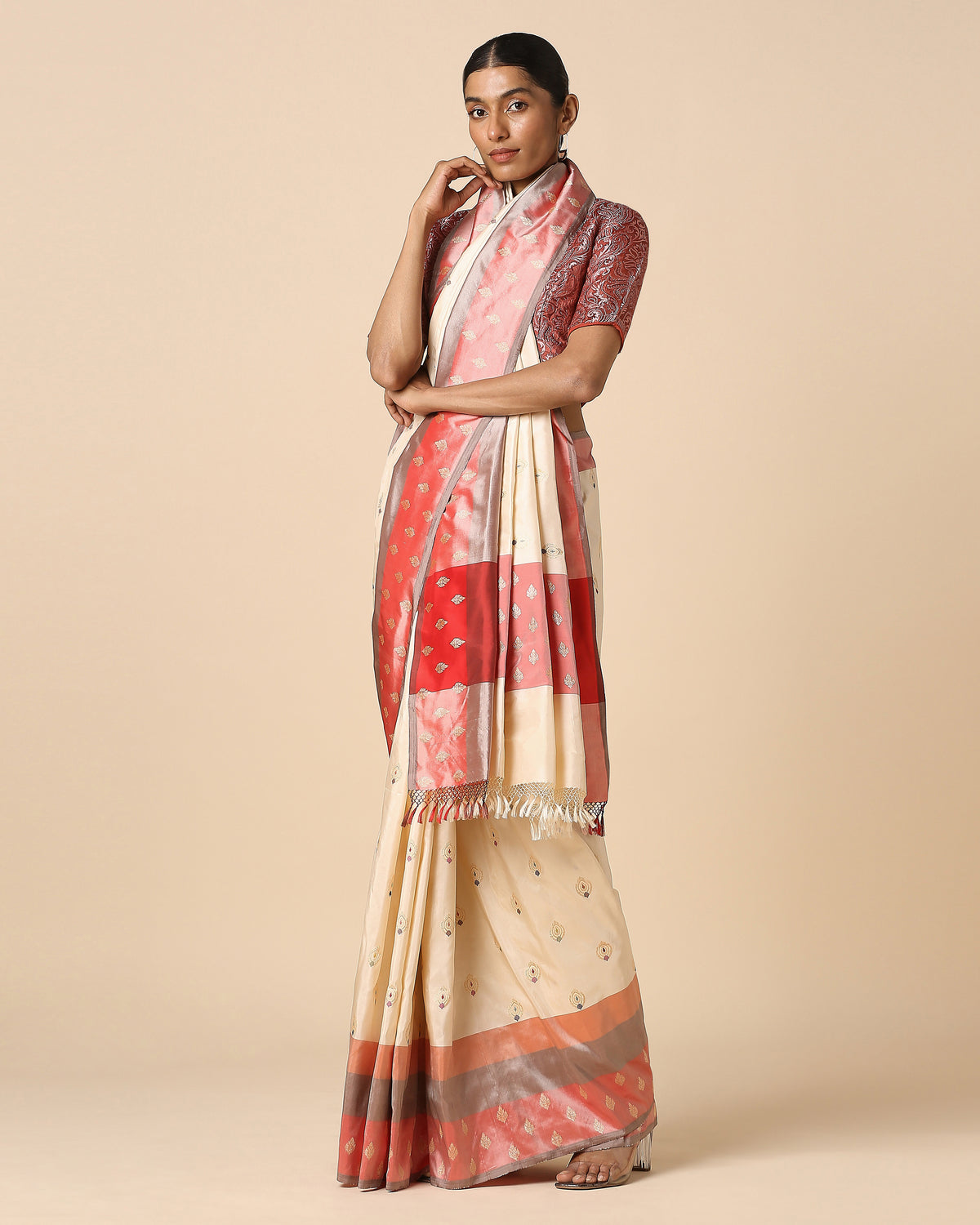 Malee Banarasi Kadwa Silk Saree