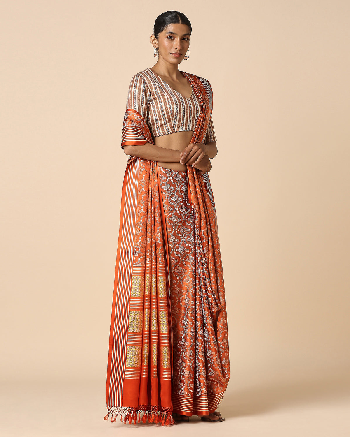 Devon Banarasi Tanchoi Silk Saree