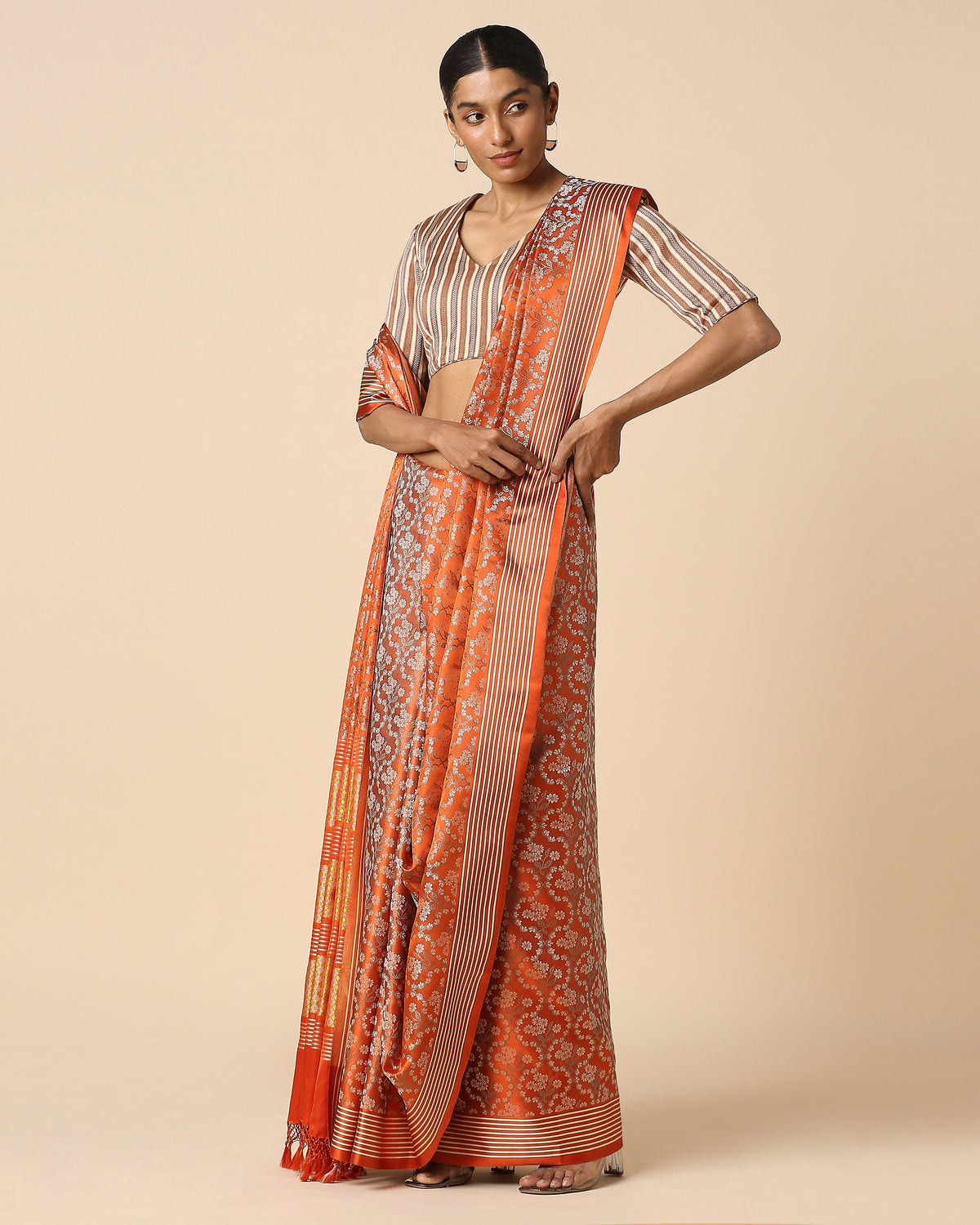 Devon Banarasi Tanchoi Silk Saree