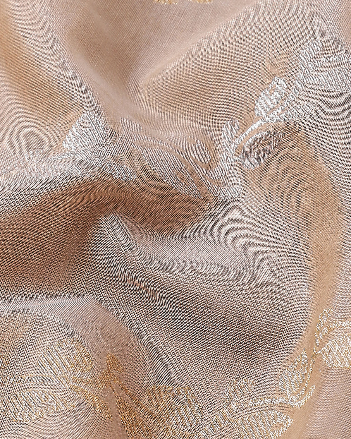 Ekanei Banarasi Kadwa Brown Cotton Saree