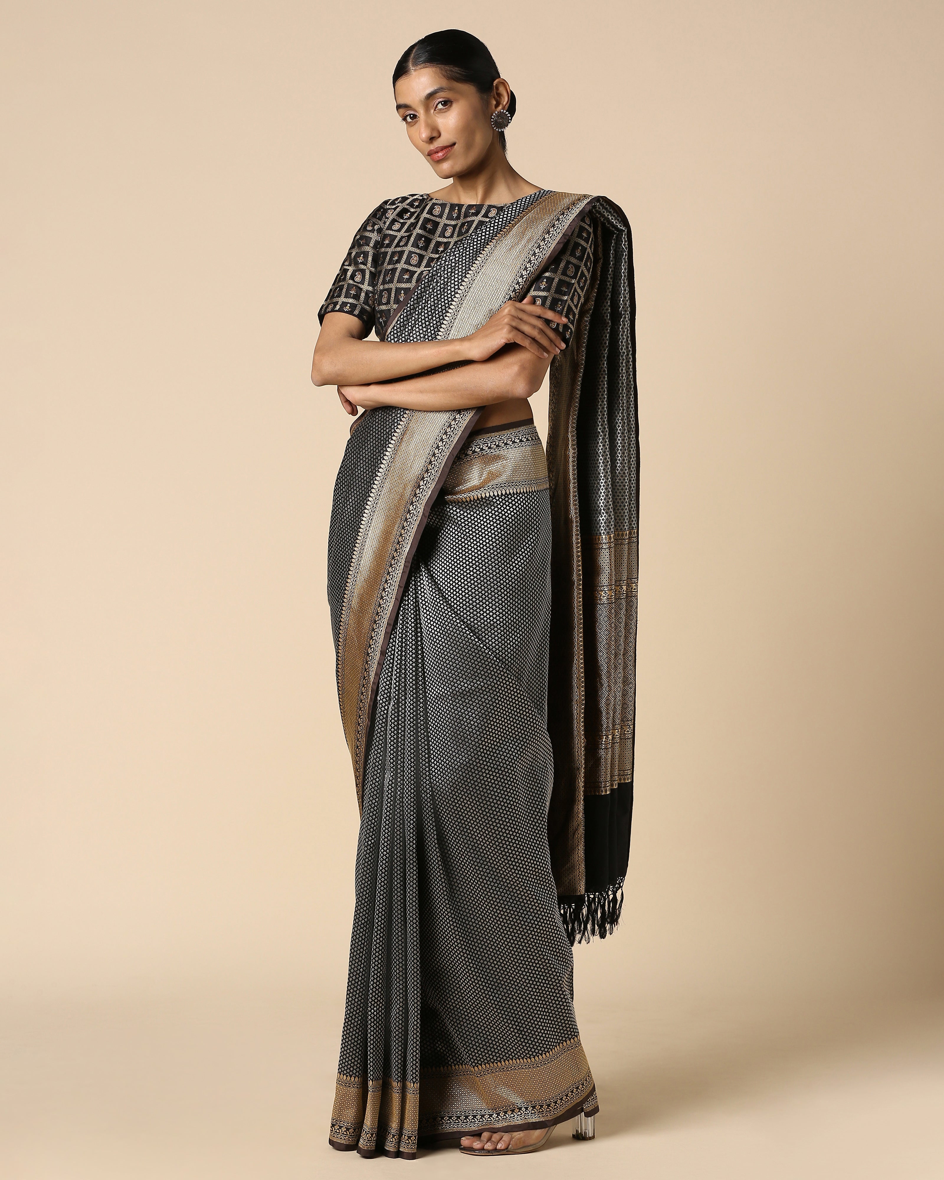 Haniya Banarasi Kadwa Silk Saree
