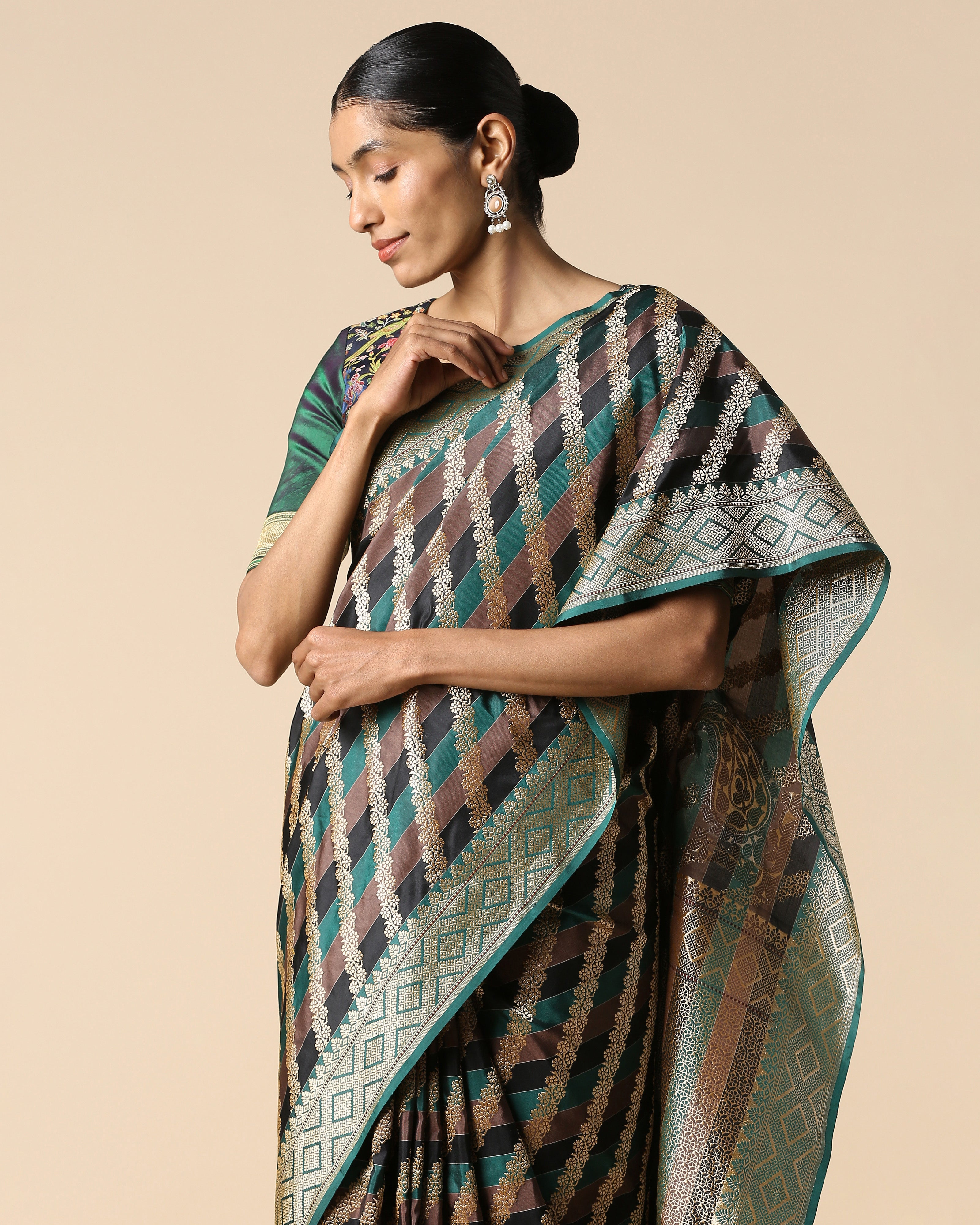 Samina Banarasi Kadwa Silk Saree