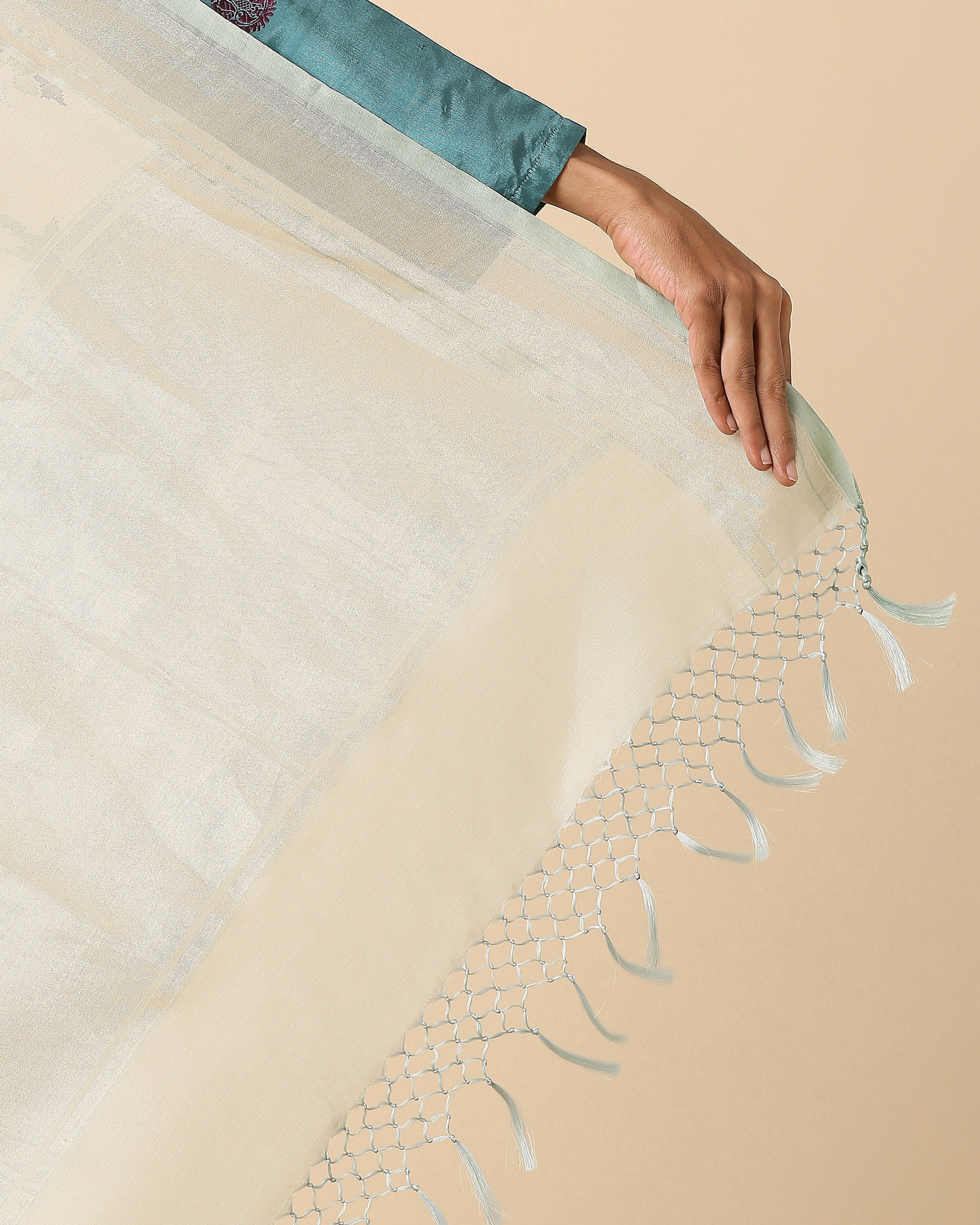 Madhul Banarasi Jamdani Silk Cotton Saree