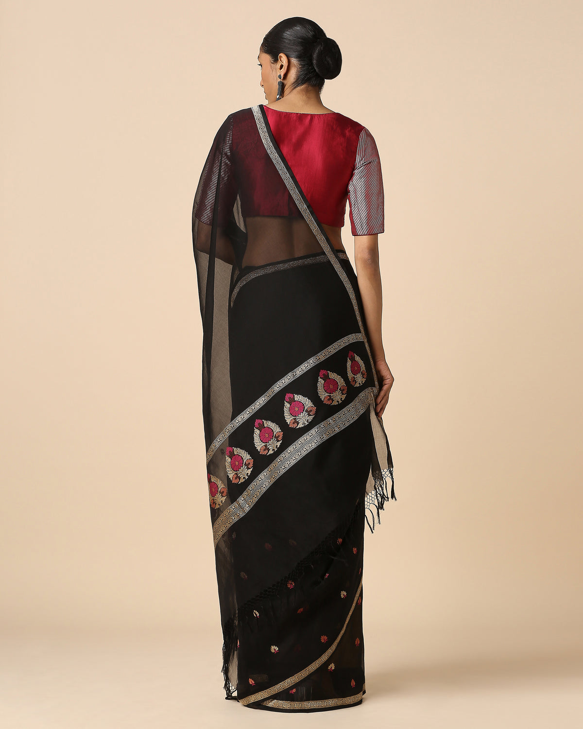 Yakshini Banarasi Kadwa Cotton Saree