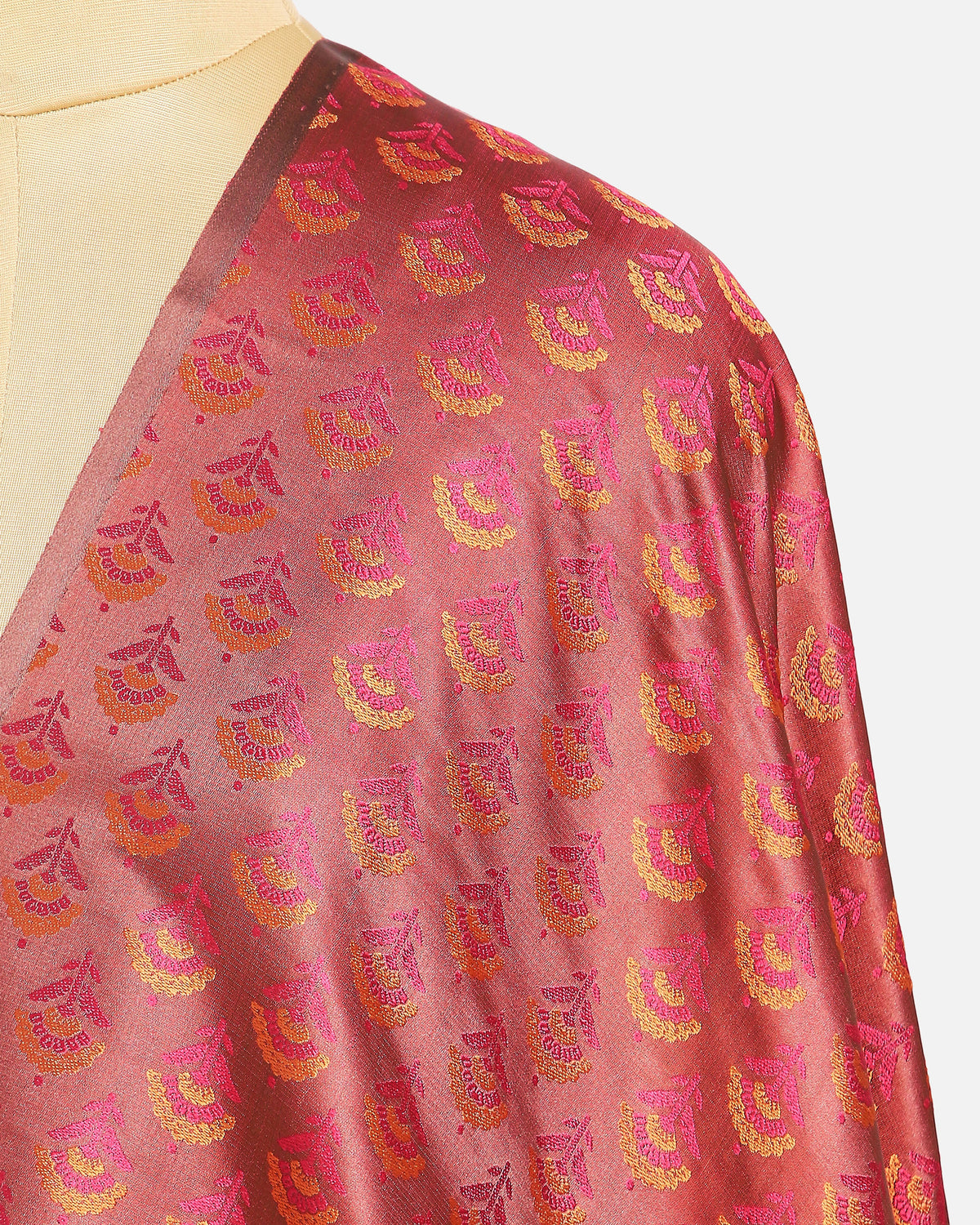 Purna Banarasi Tanchoi Silk Suit Fabric