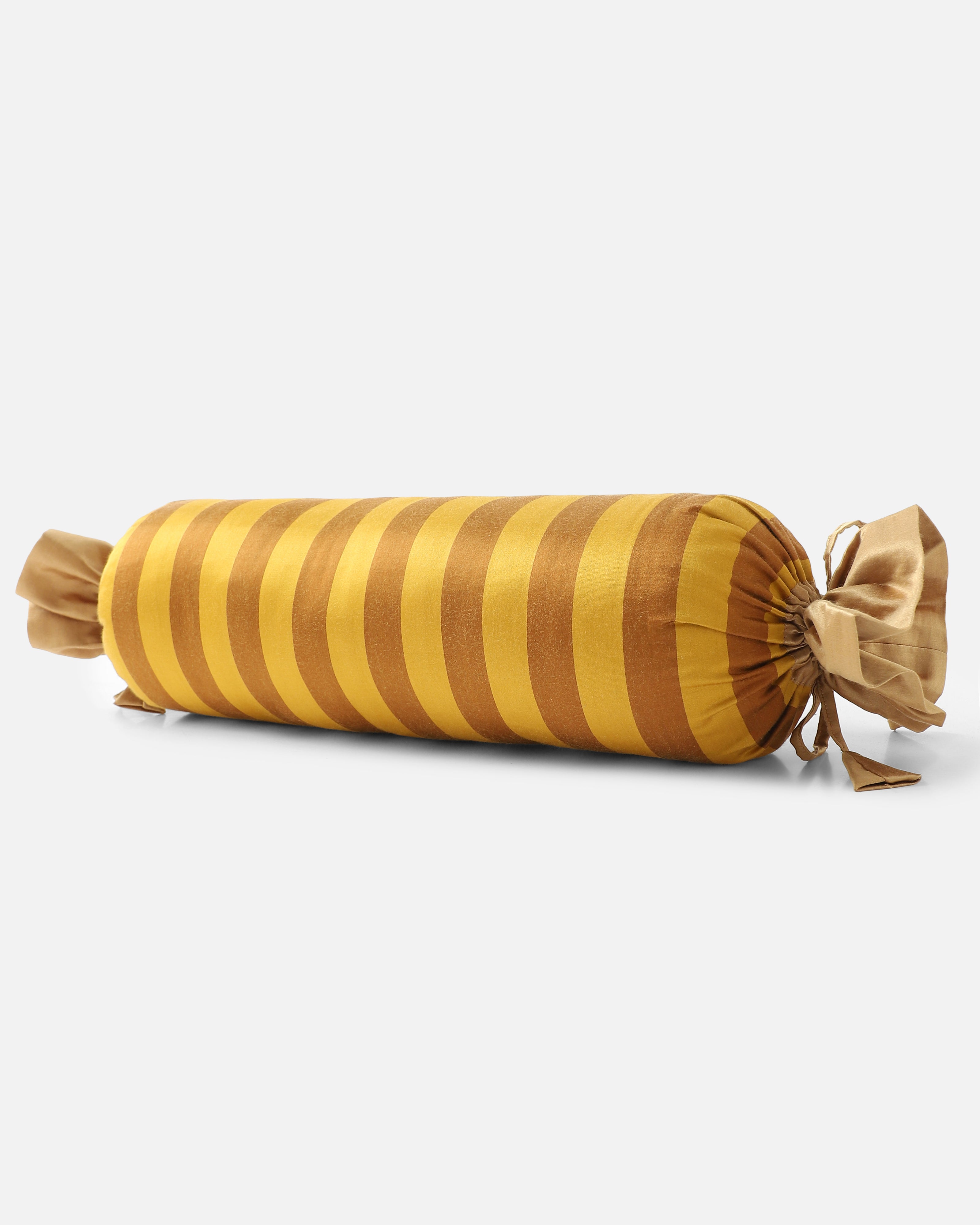 Raaya Banarasi Satin Silk Cotton Bolster Cover