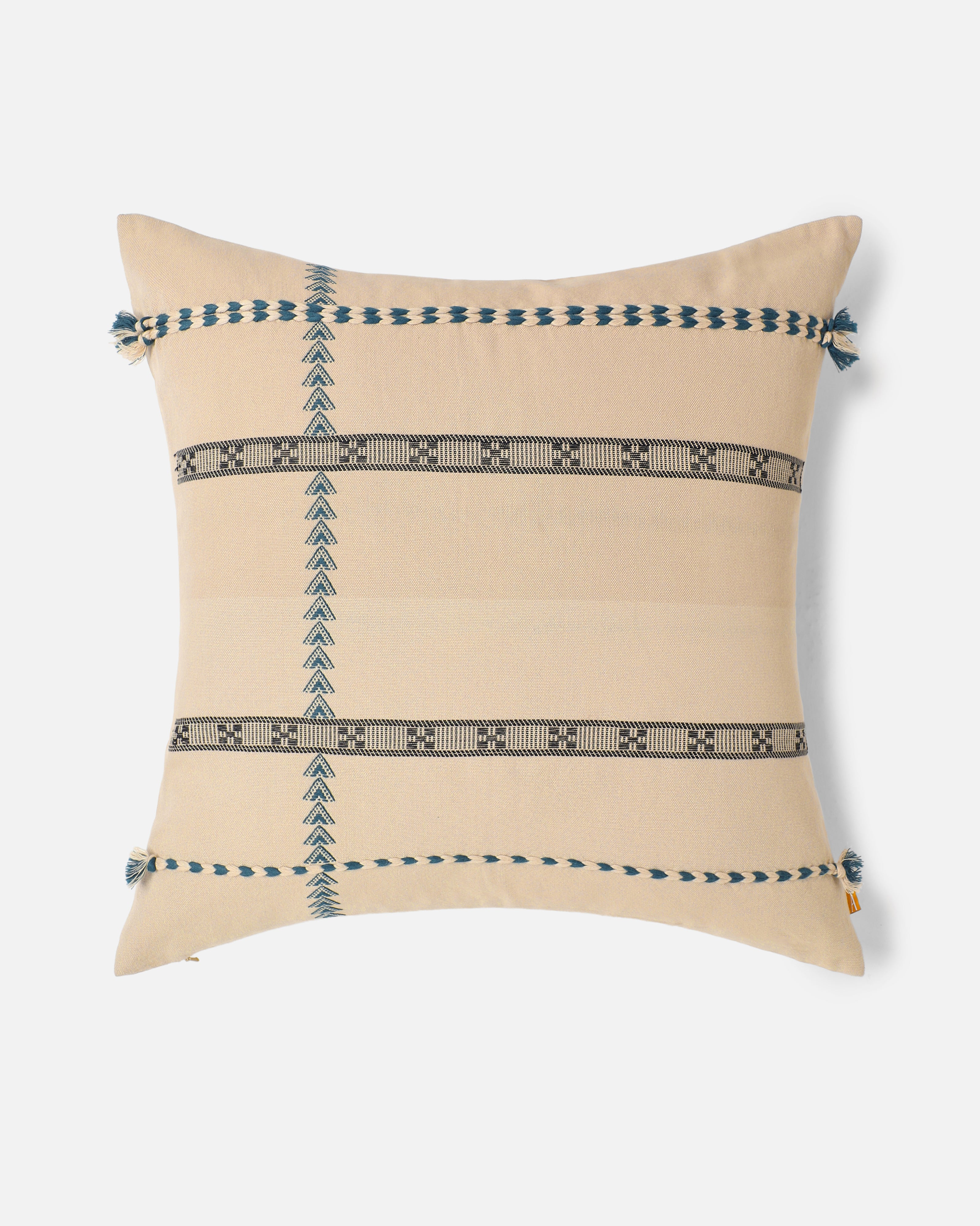 Mehul Bhujodi Extra Weft Cotton Cushion Cover