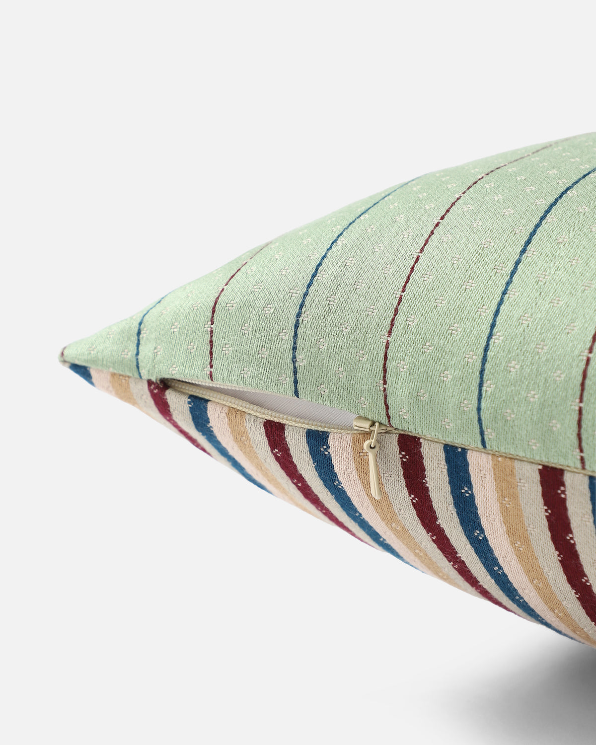 Verde Bhujodi Mashru Viscose Cotton Cushion Cover