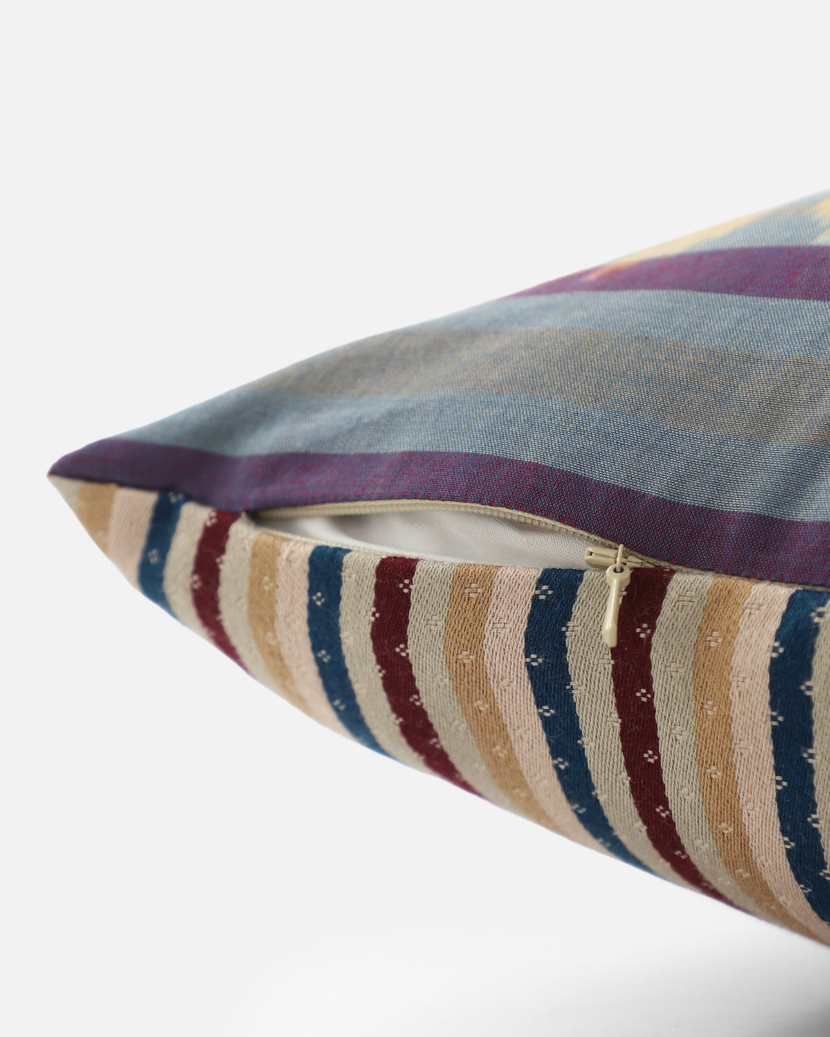 Carmen Pochampally Weft Ikat Cotton Cushion Cover