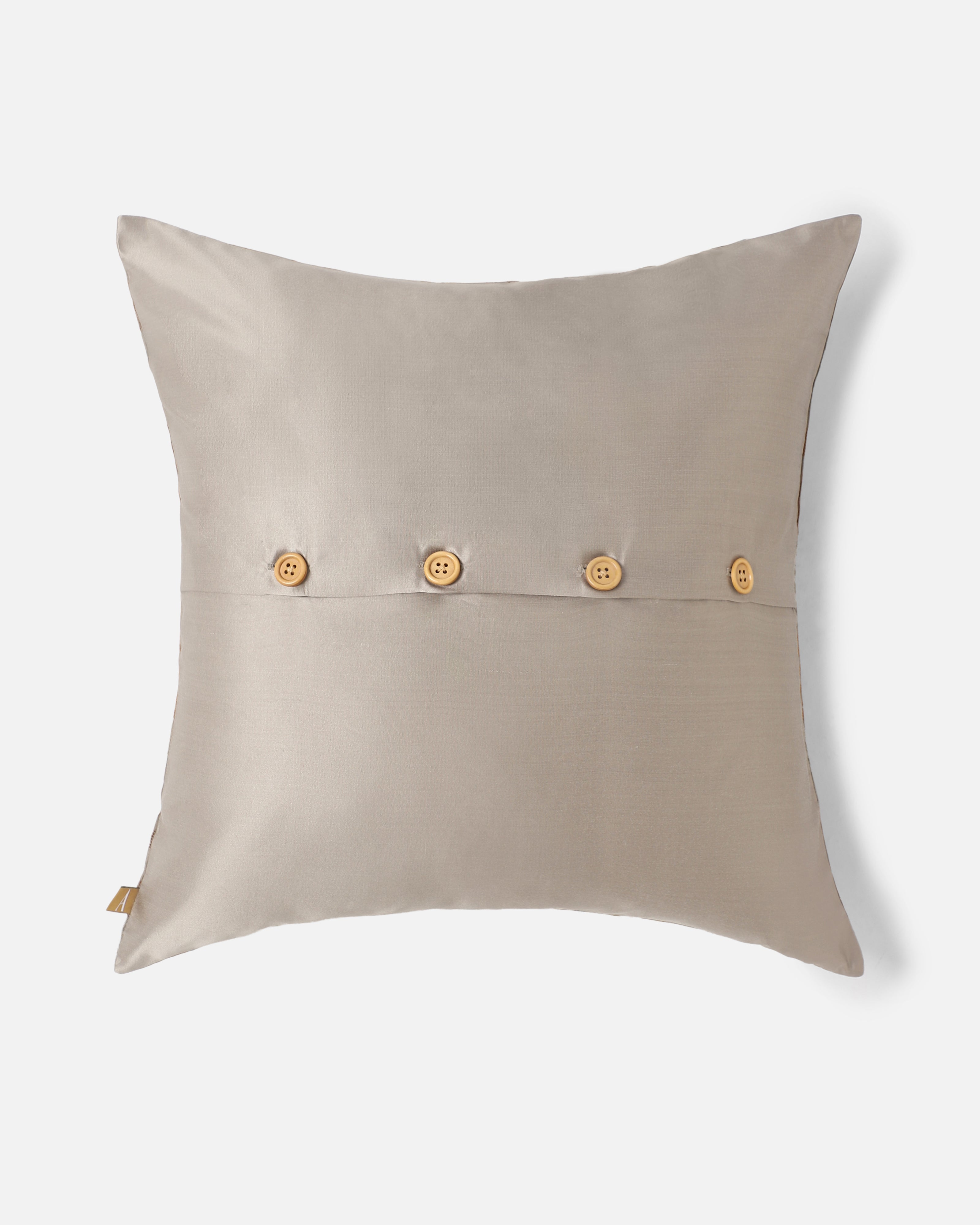 Harita Banarasi Tanchoi Silk Cushion Cover