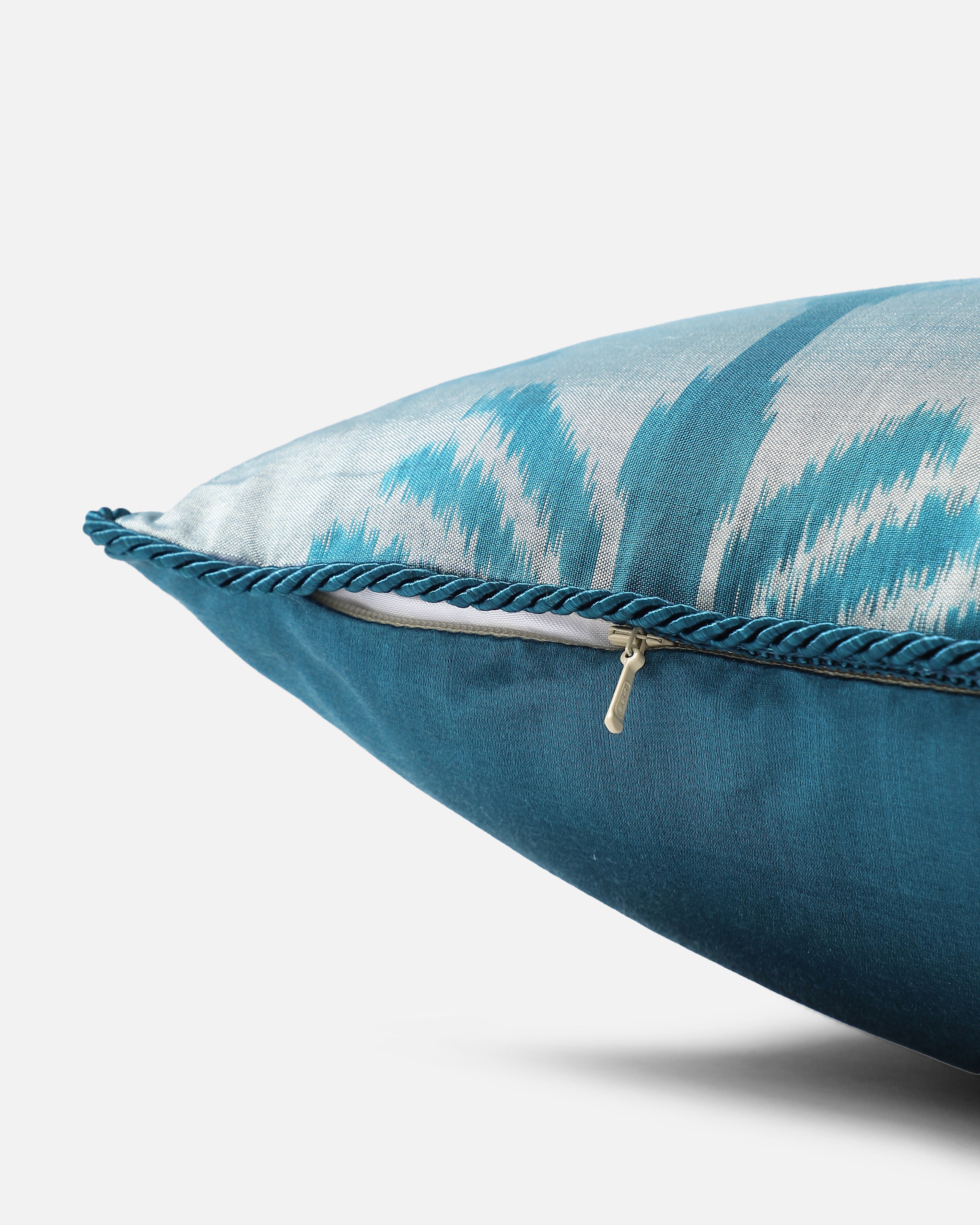 Vasu Pochampally Weft Ikat Cotton Silk Cushion Cover