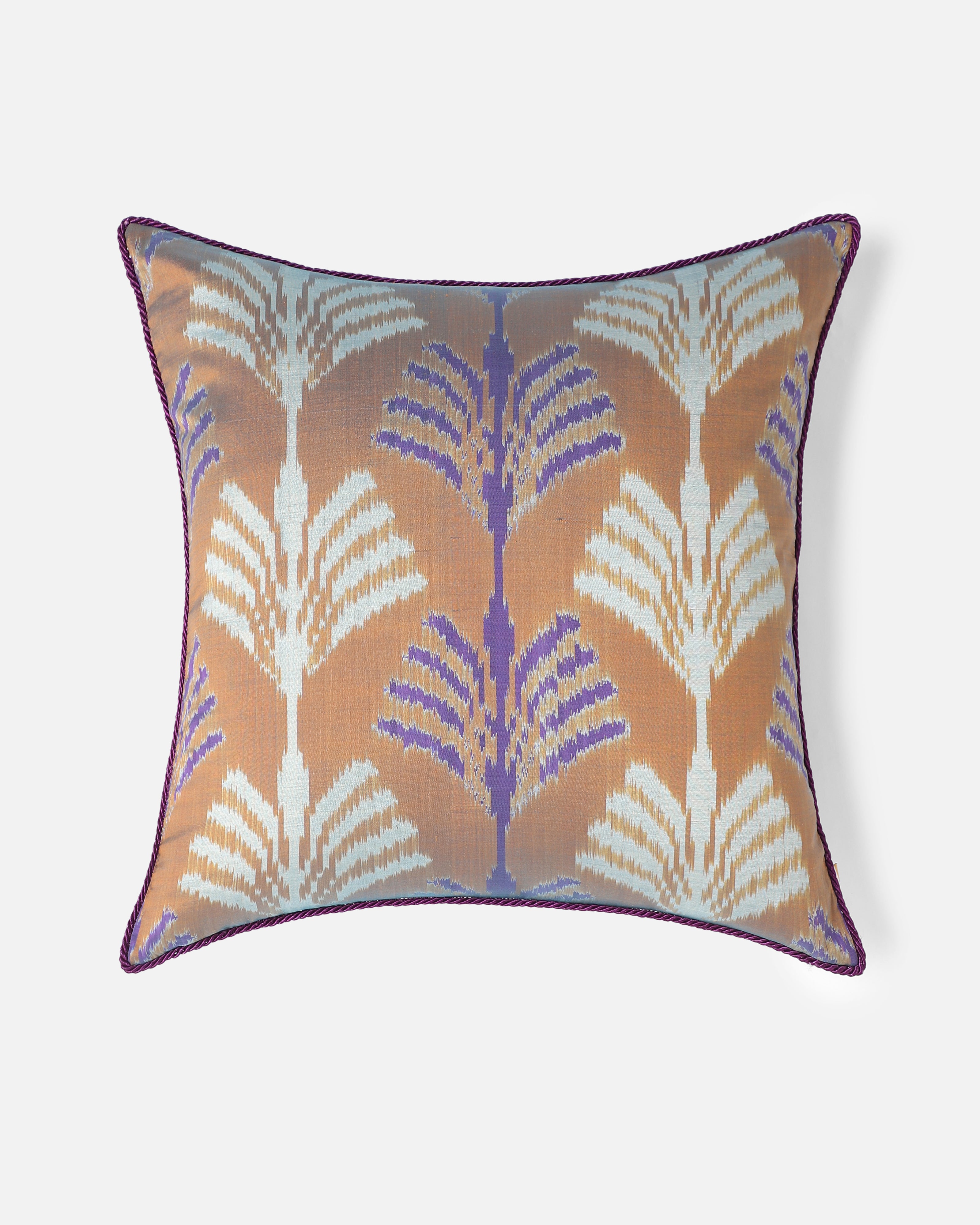 Vasu Pochampally Weft Ikat Cotton Silk Cushion Cover