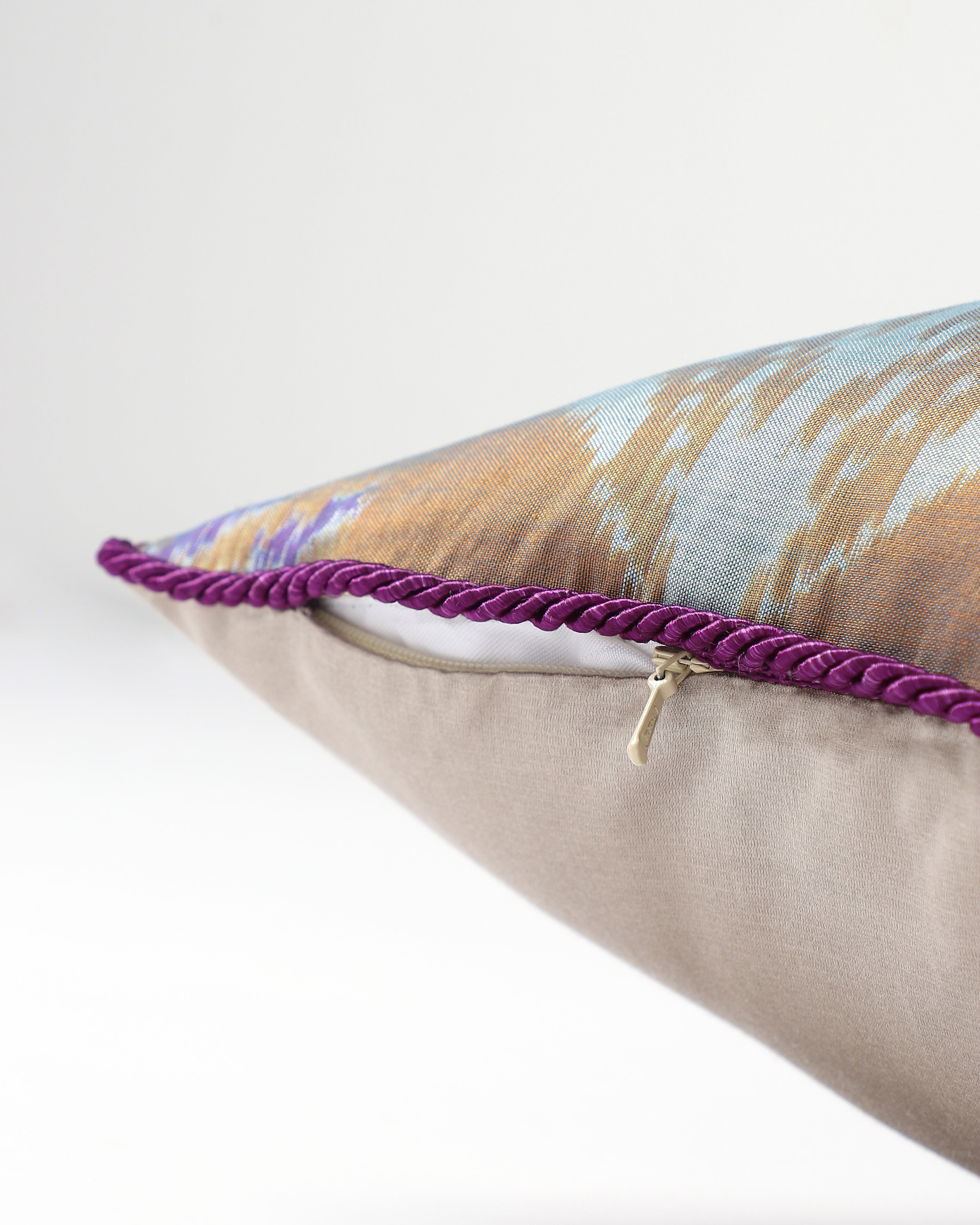 Vasu Pochampally Weft Ikat Cotton Silk Cushion Cover