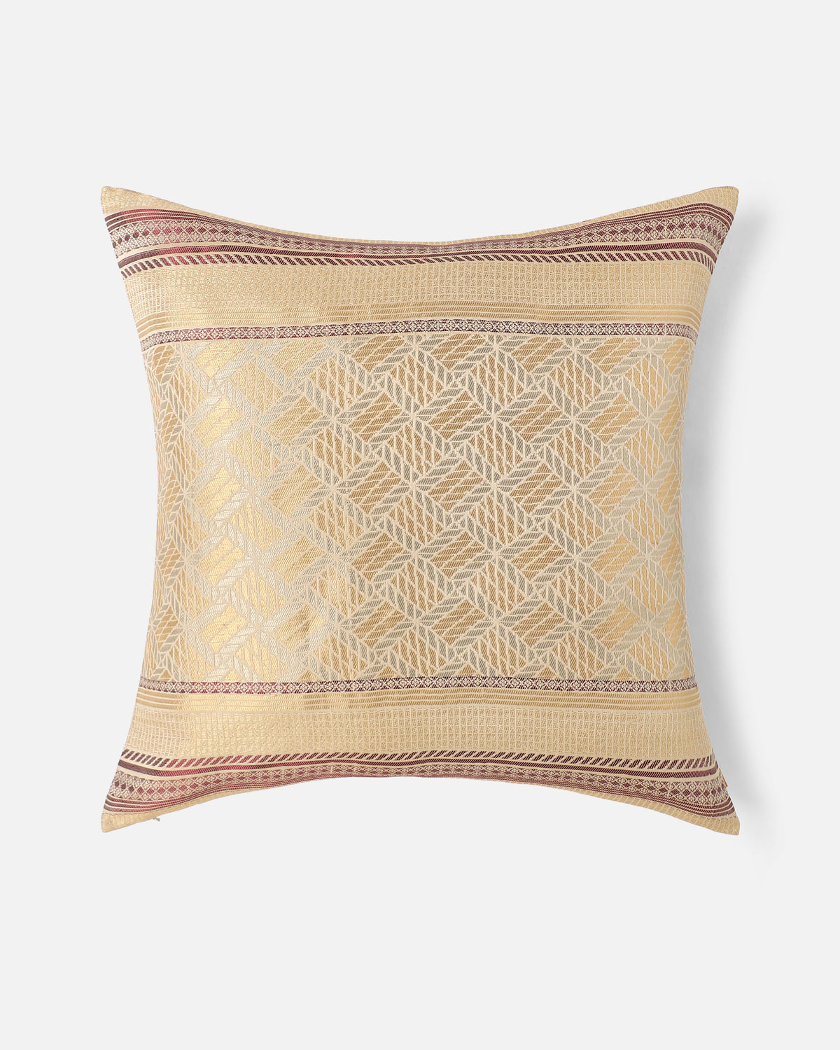 Raasi Banarasi Gyasar Silk Viscose Cushion Cover