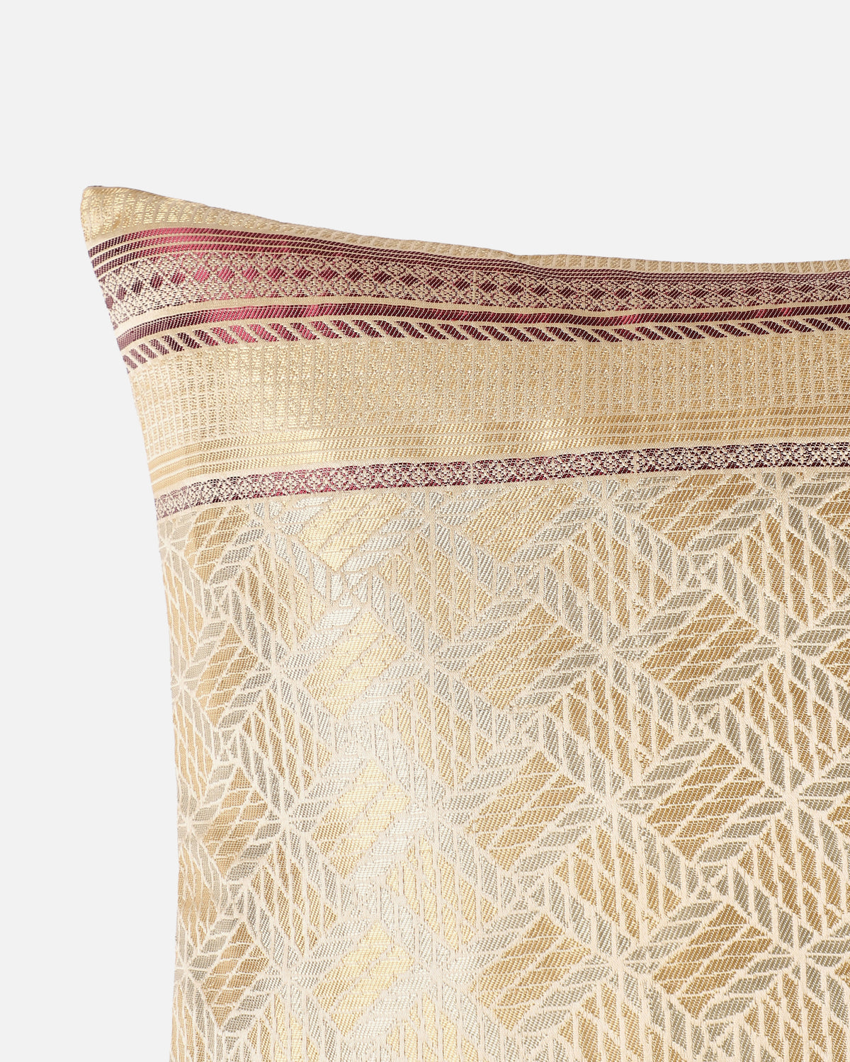 Raasi Banarasi Gyasar Silk Viscose Cushion Cover