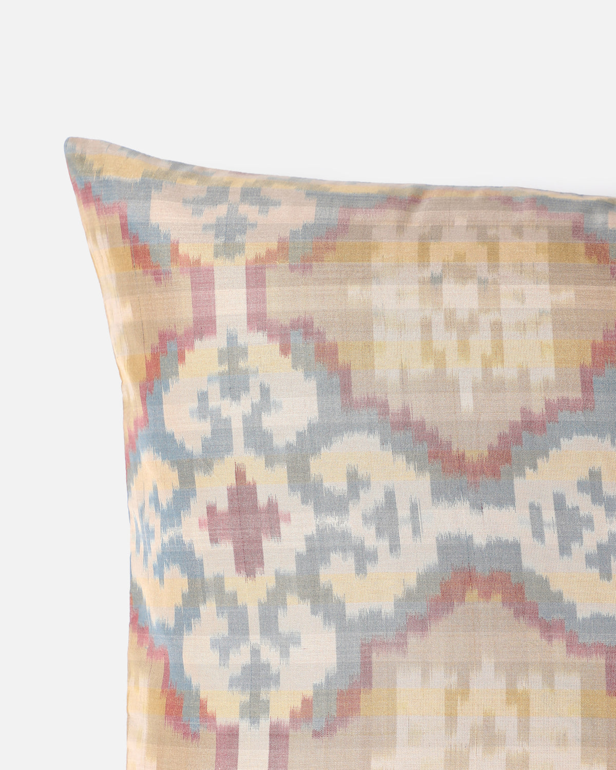 Juan Pochampally Warp Ikat Silk Cotton Cushion Cover