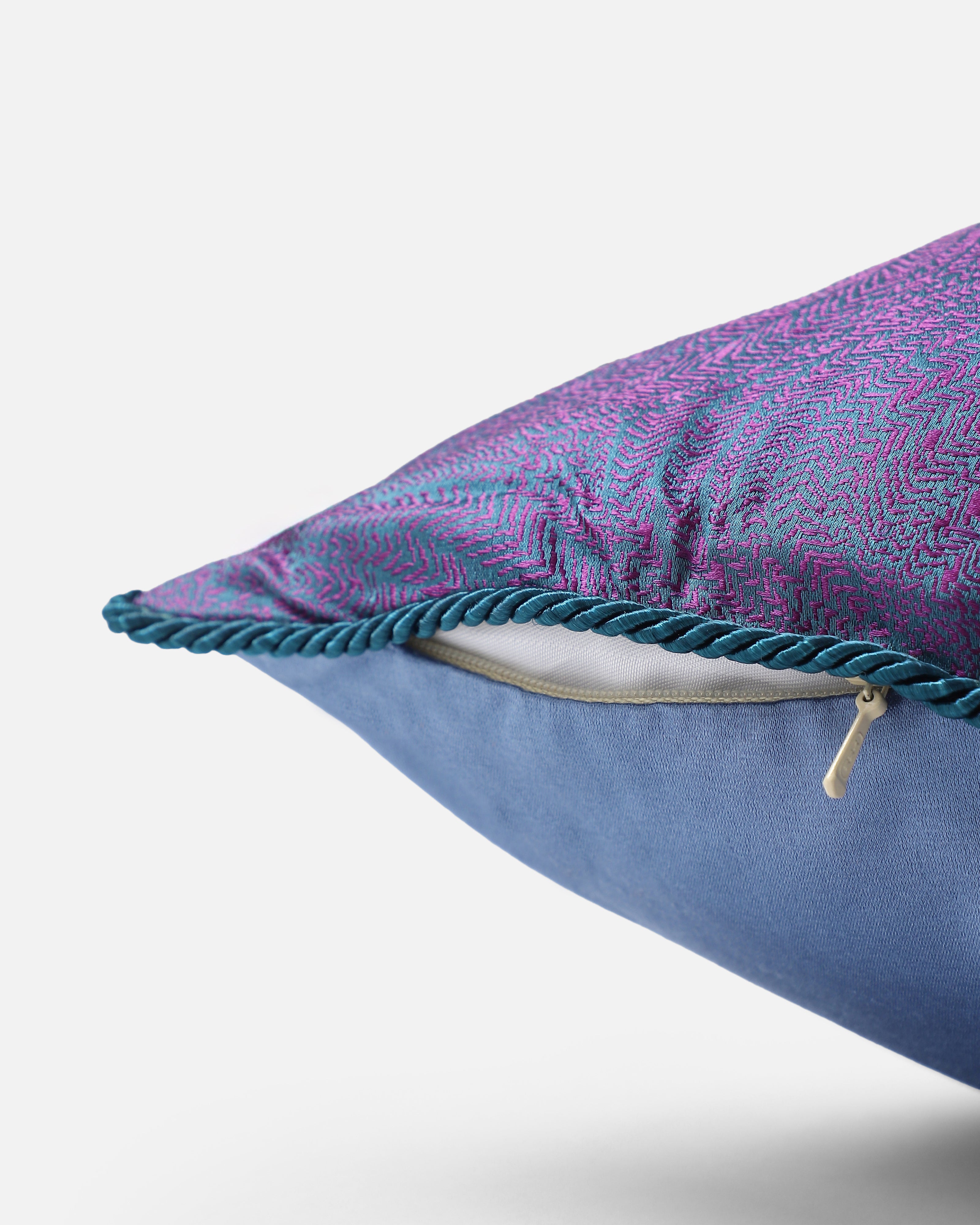 Eela Banarasi Tanchoi Silk Cushion Cover