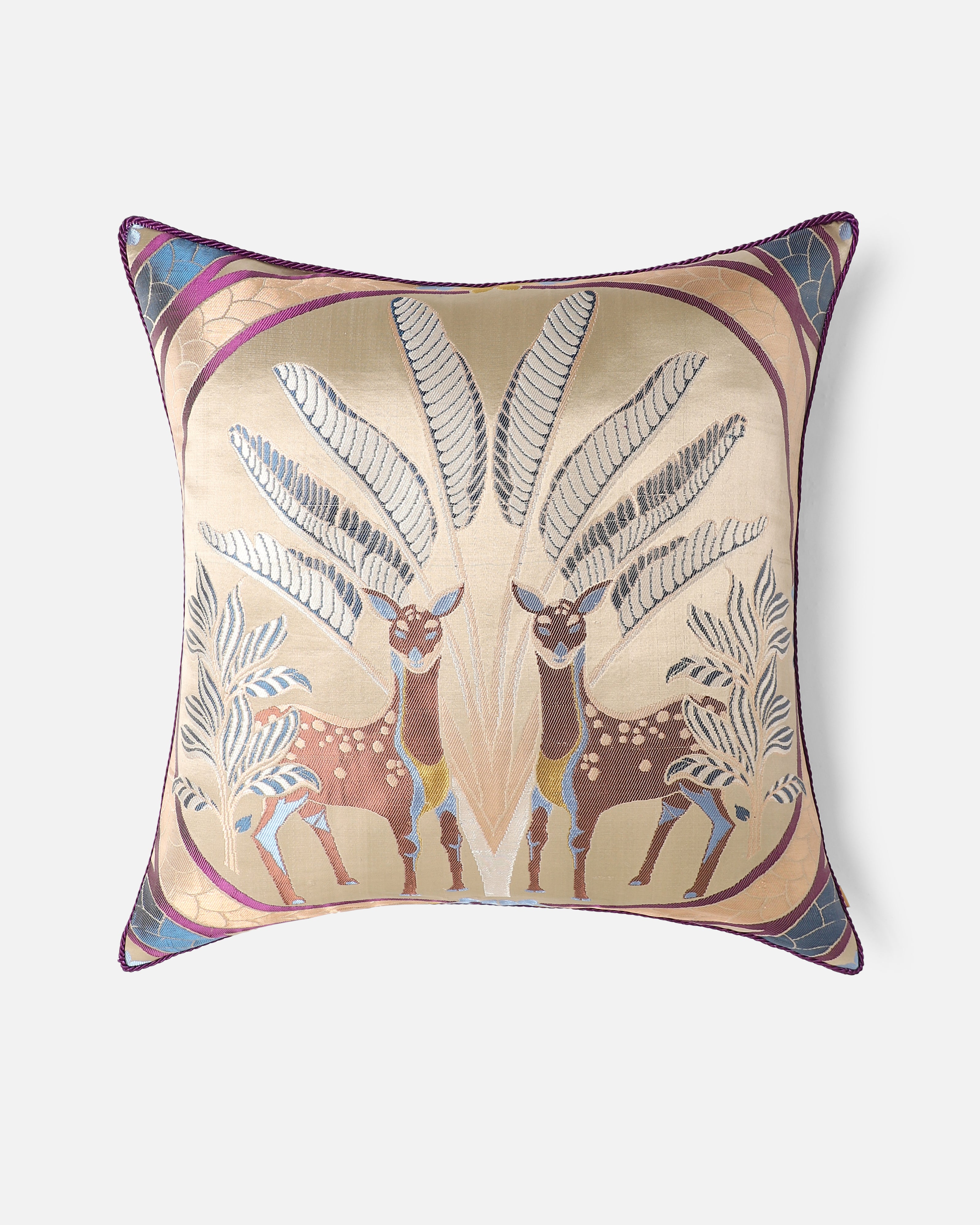 Maan Banarasi Gyasar Silk Viscose Cushion Cover