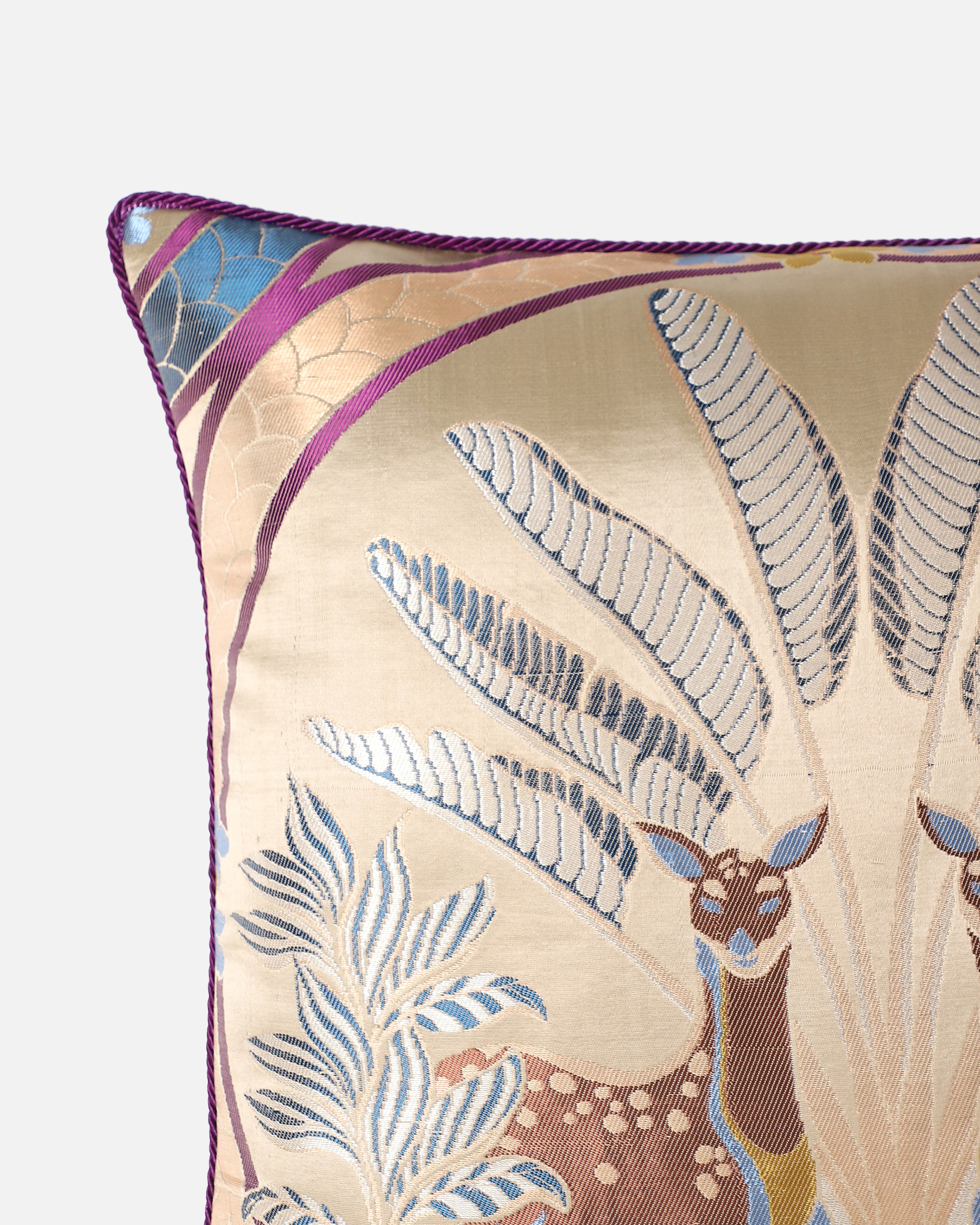 Maan Banarasi Gyasar Silk Viscose Cushion Cover