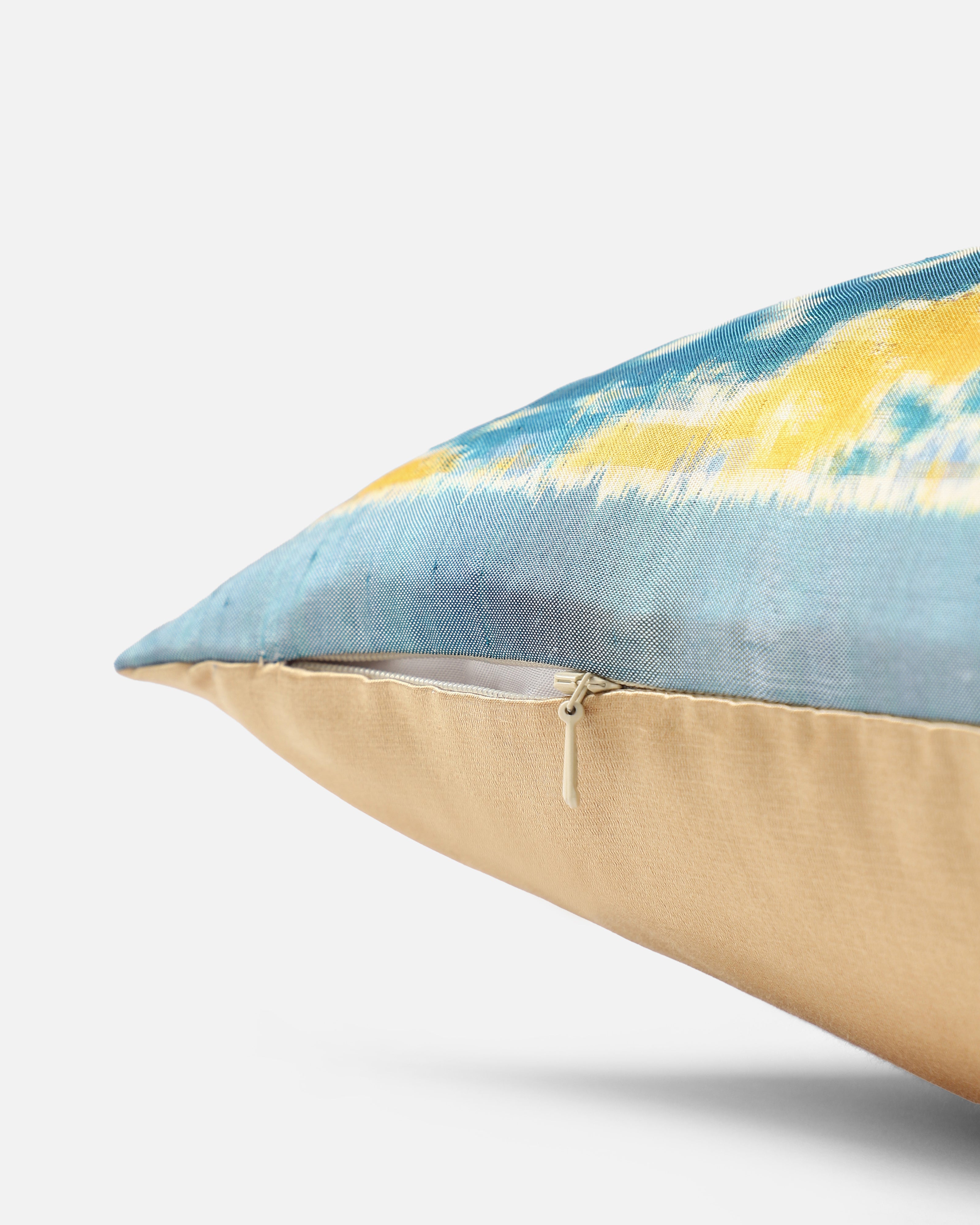 Uma Pochampally Double Ikat Silk Cushion Cover