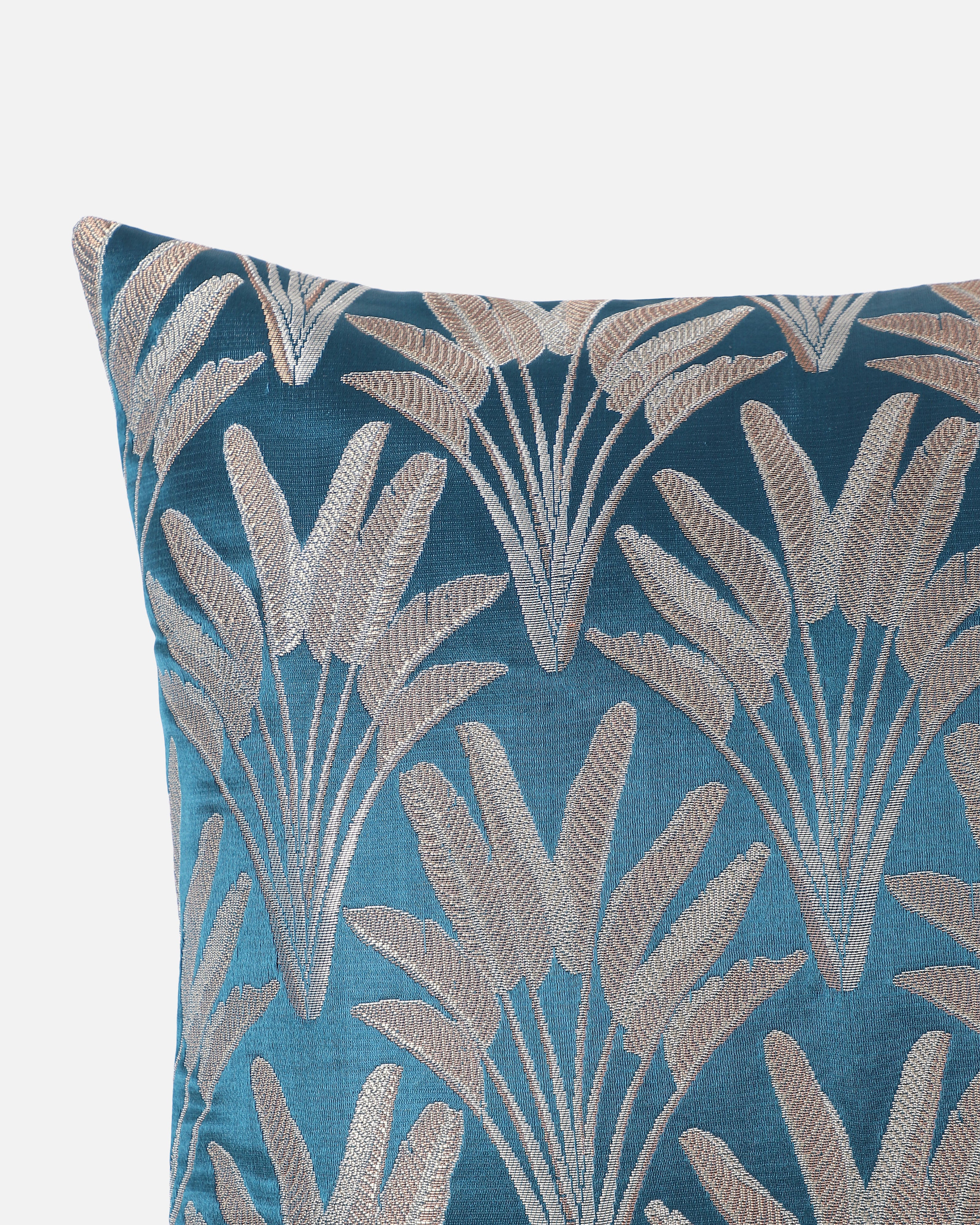 Asoka Banarasi Satin Brocade Silk Viscose Cushion Cover