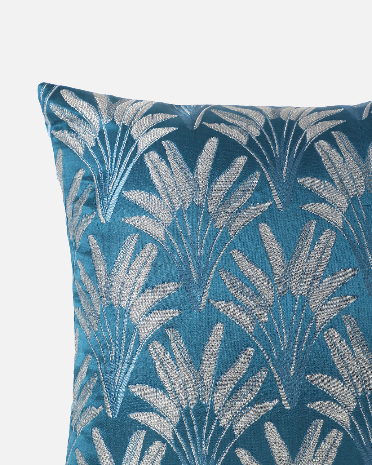 Asoka Banarasi Satin Brocade Silk Viscose Cushion Cover