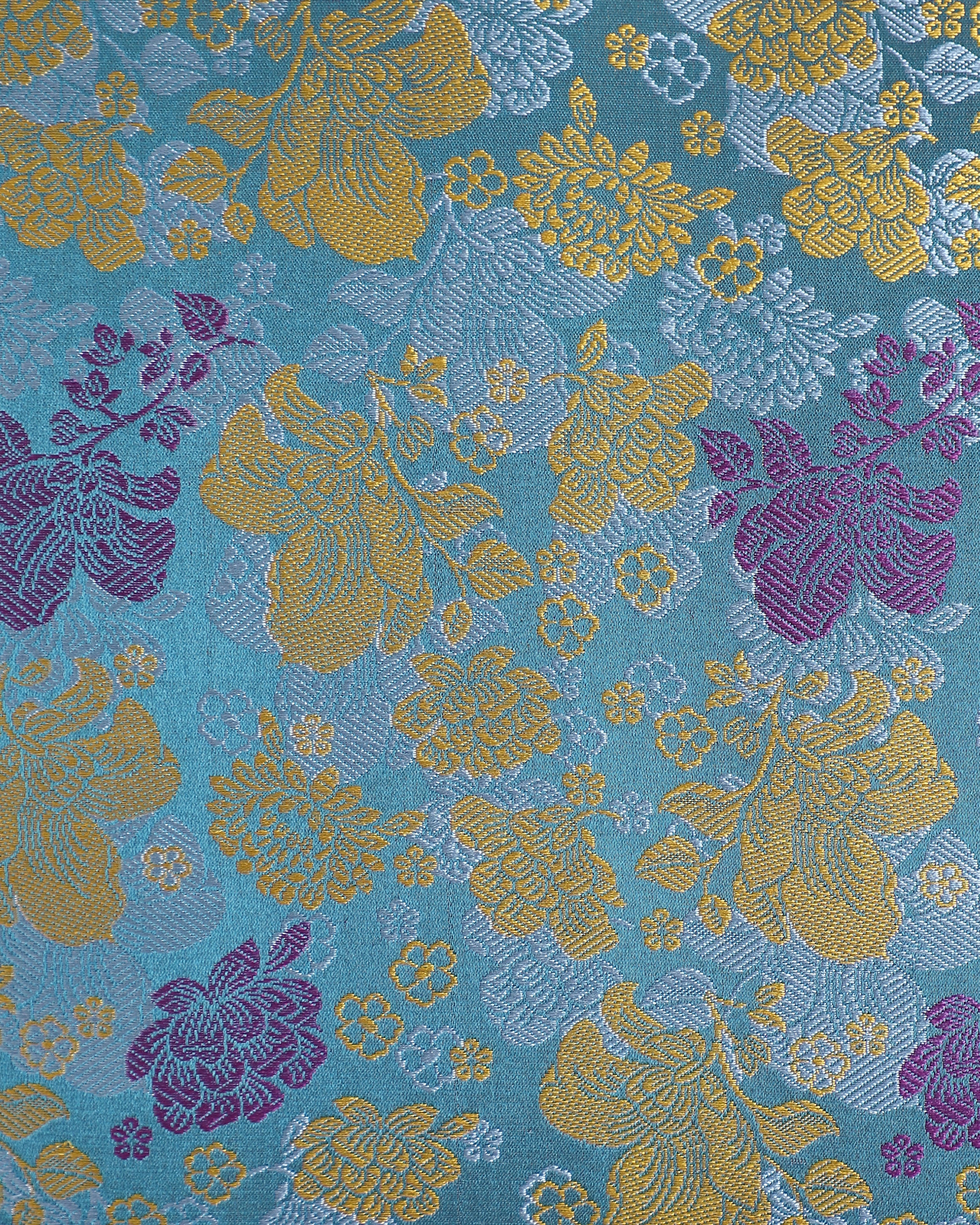 Guenon Banarasi Tanchoi Silk Cushion Cover