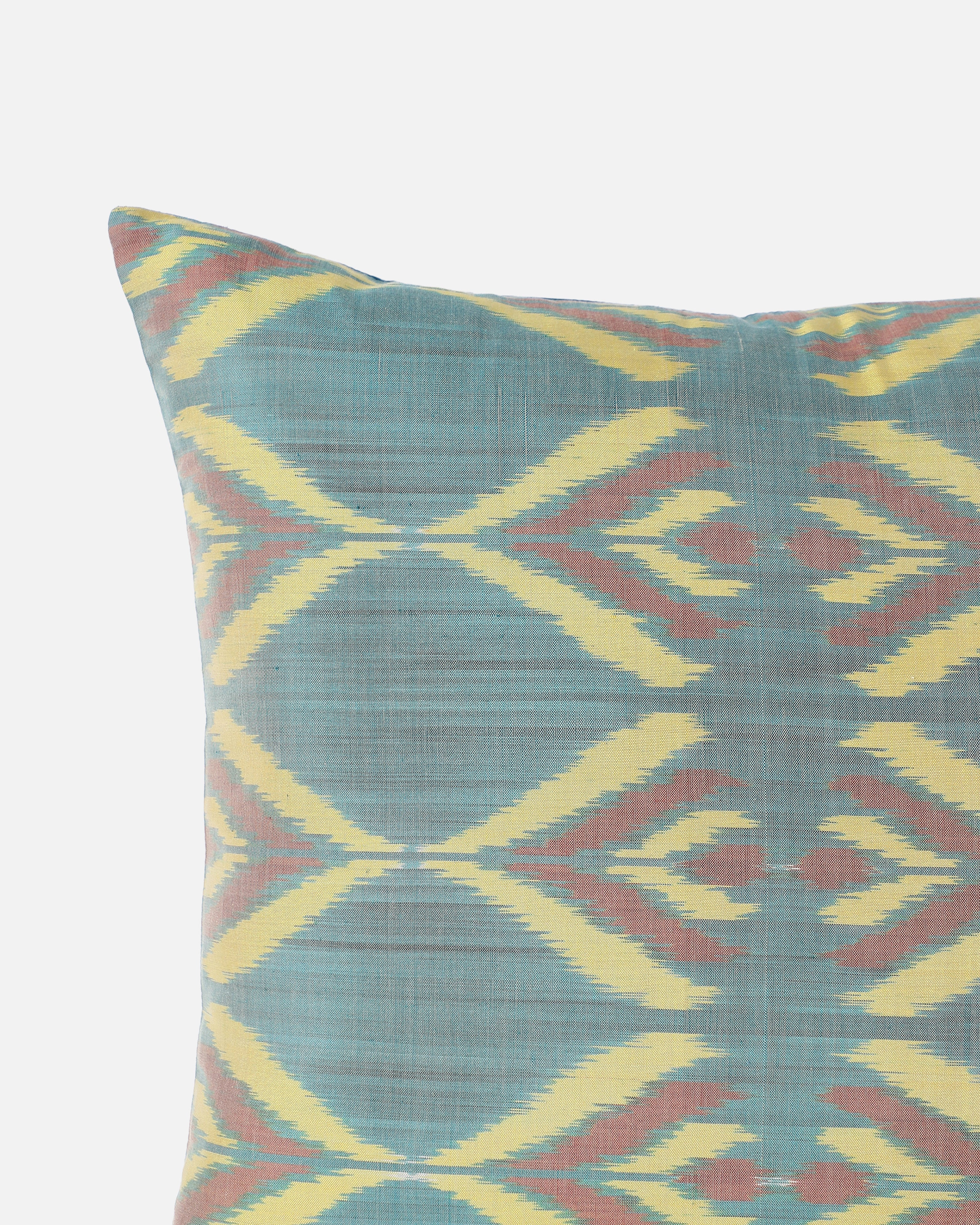 Pallava Pochampally Weft Ikat Cotton Silk Cushion Cover
